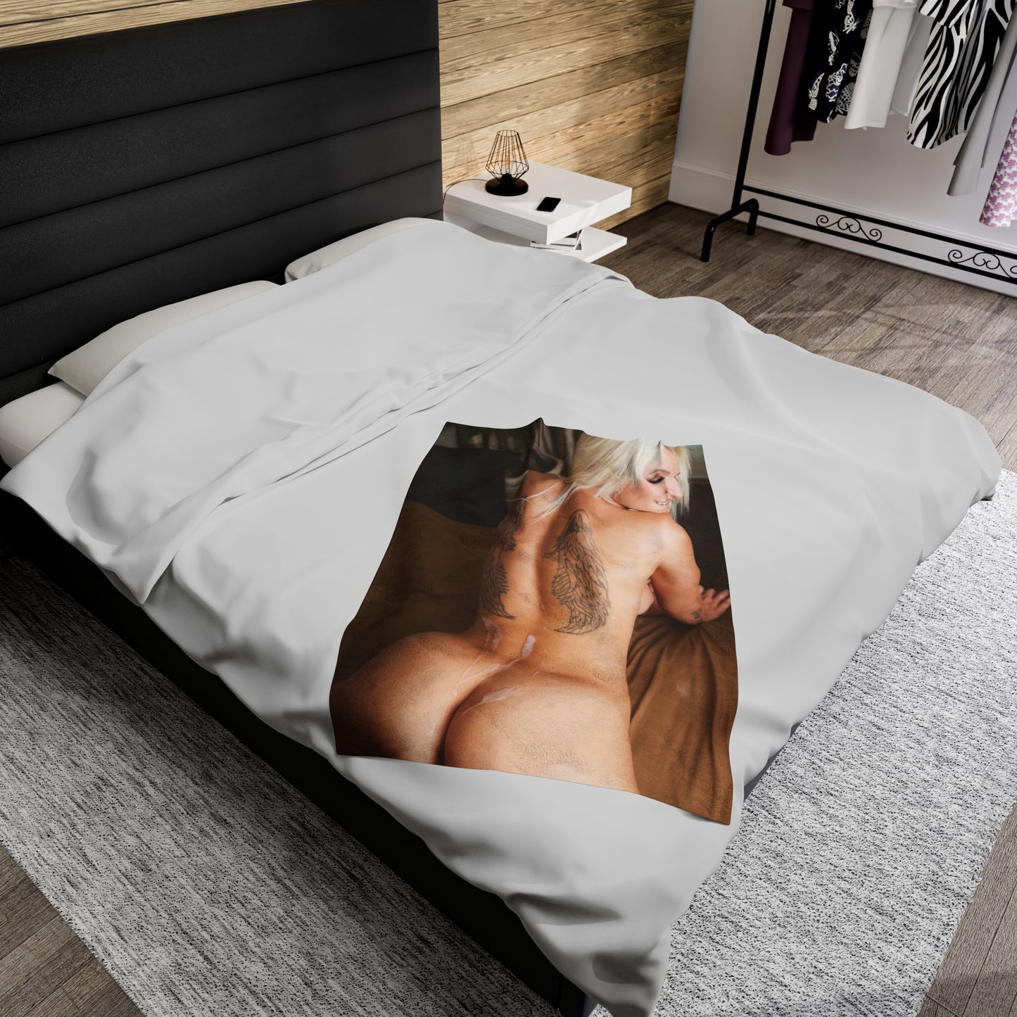 Velveteen Plush Blanket Pornstar Stevie Shae Nude