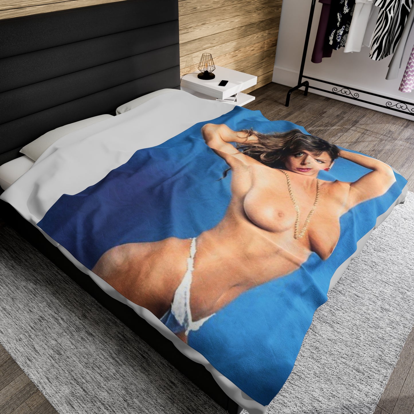 Velveteen Plush Blanket Retro Porn Star Tracey Adams