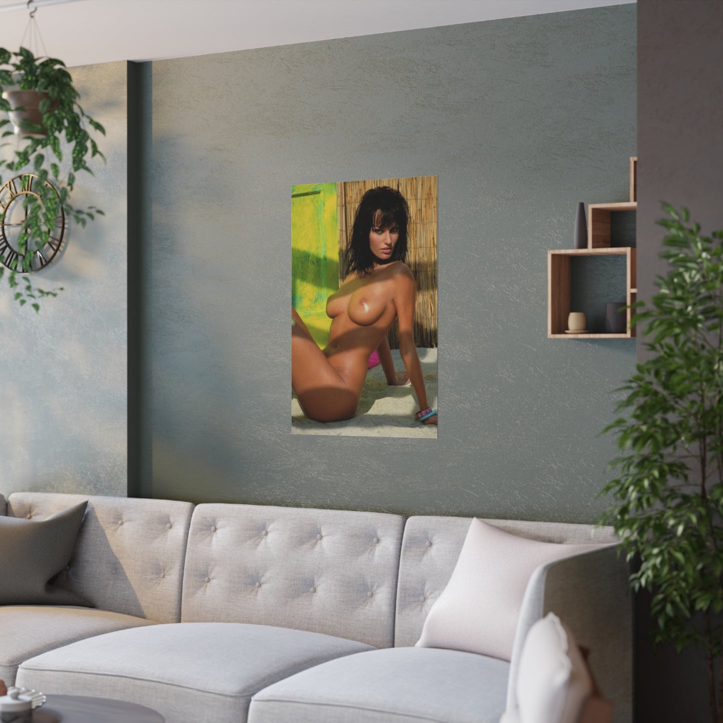 Satin Posters (210gsm) Retro Pornstar Anita Blond