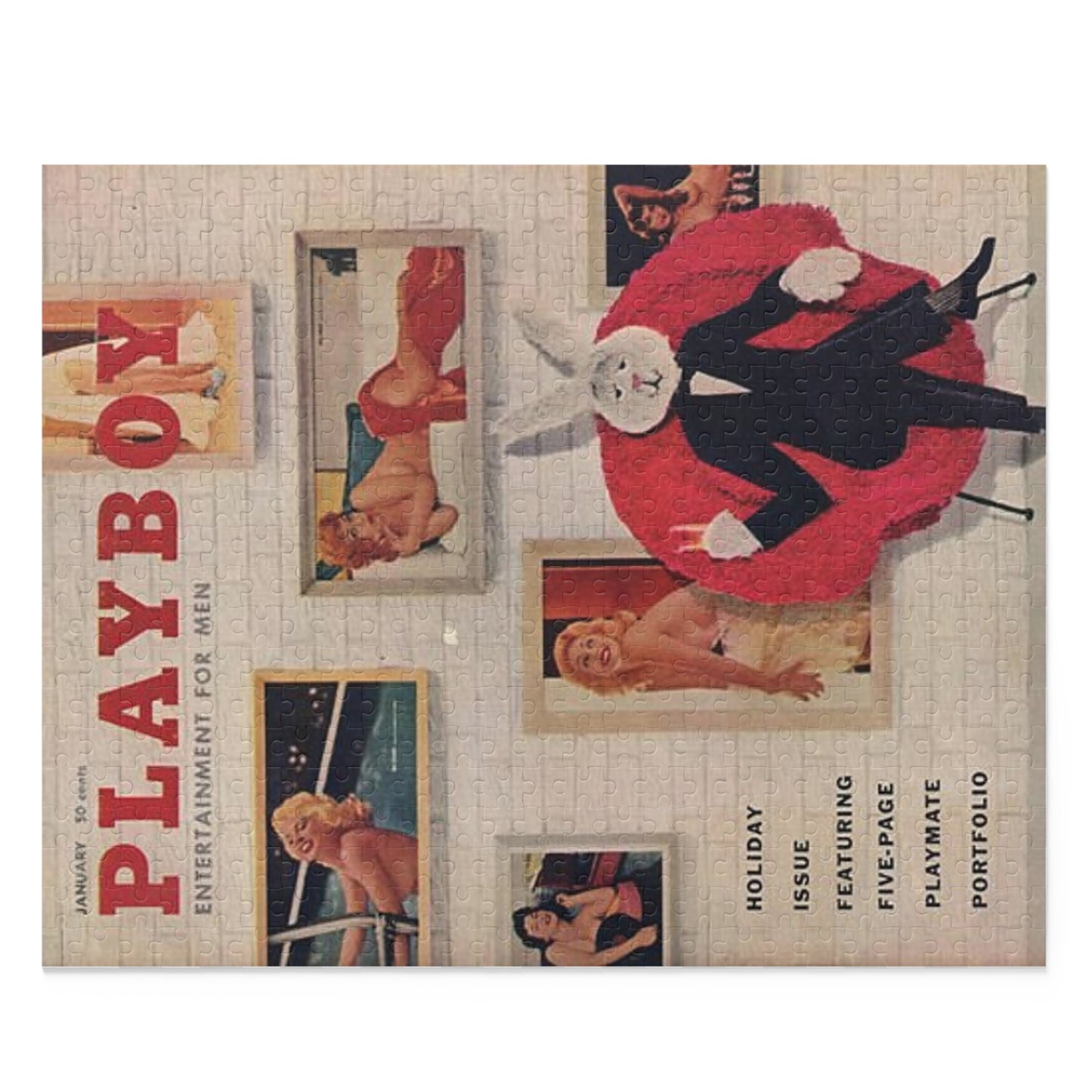 Puzzle (120, 252, 500-Piece) Playboy Cover January 1958