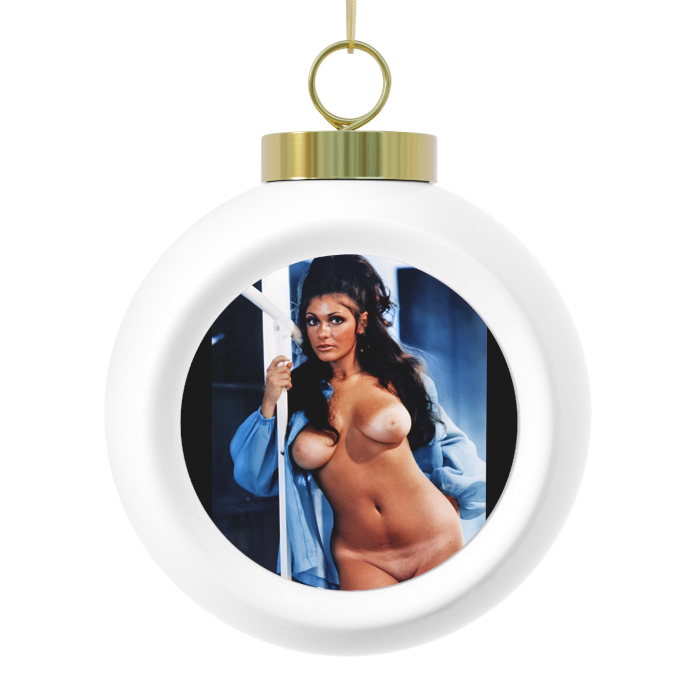 Christmas Ball Ornament Playboy Playmate Cynthia Myers nude