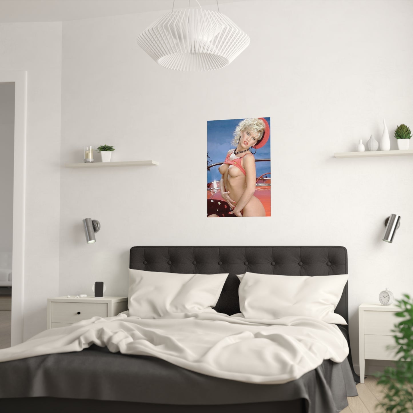 Satin Posters (210gsm) Retro 1980s Porn Star Amber Lynn