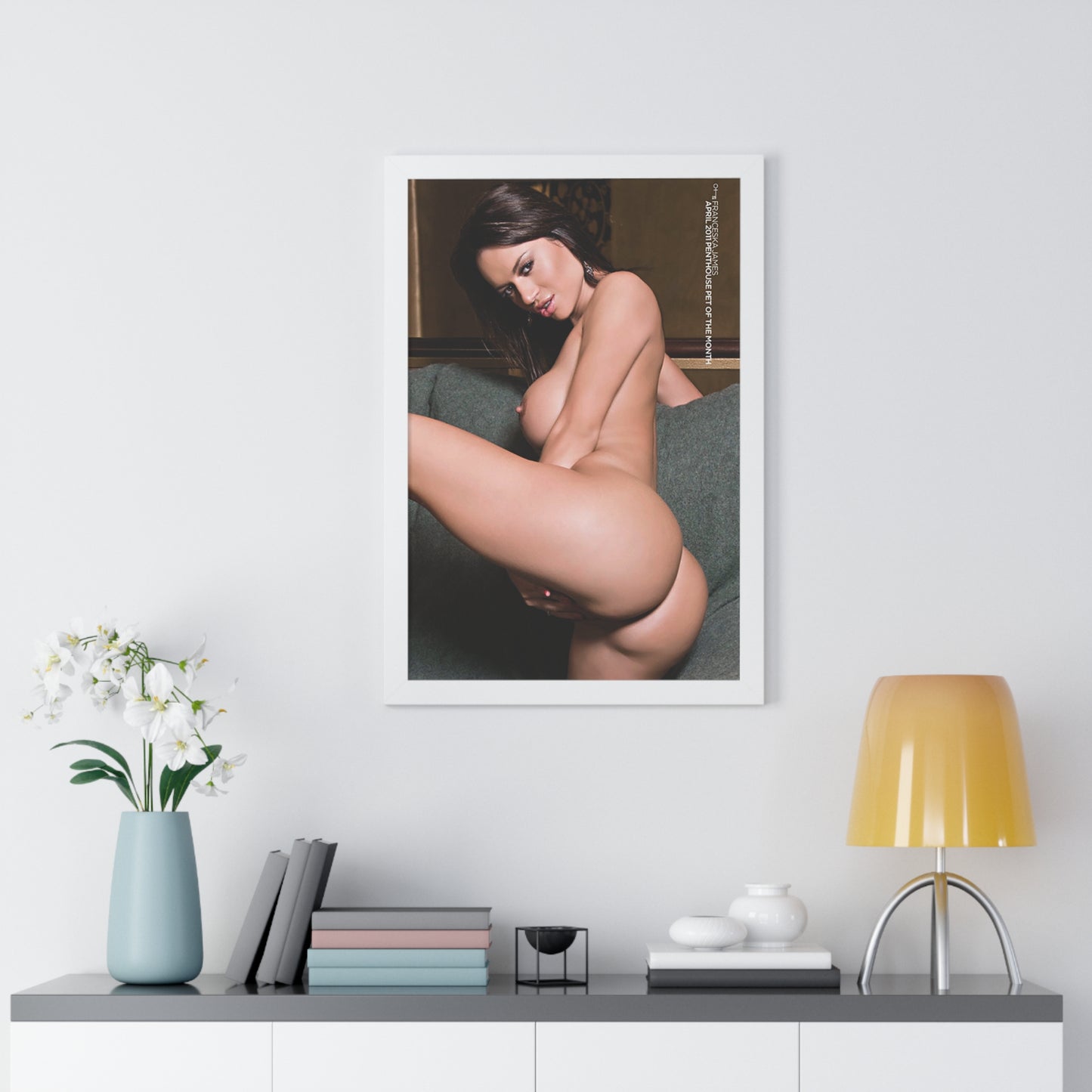 Framed Vertical Poster Penthouse Pet April 2011 Franceska Jaimes