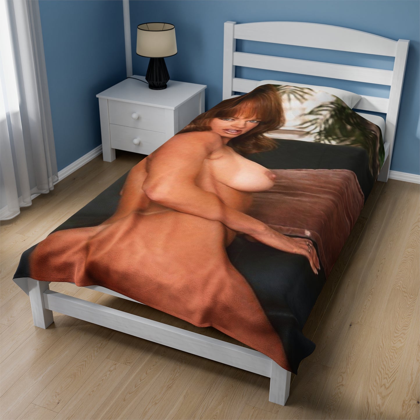 Velveteen Plush Blanket Pornstar Racquel Darrian Nude