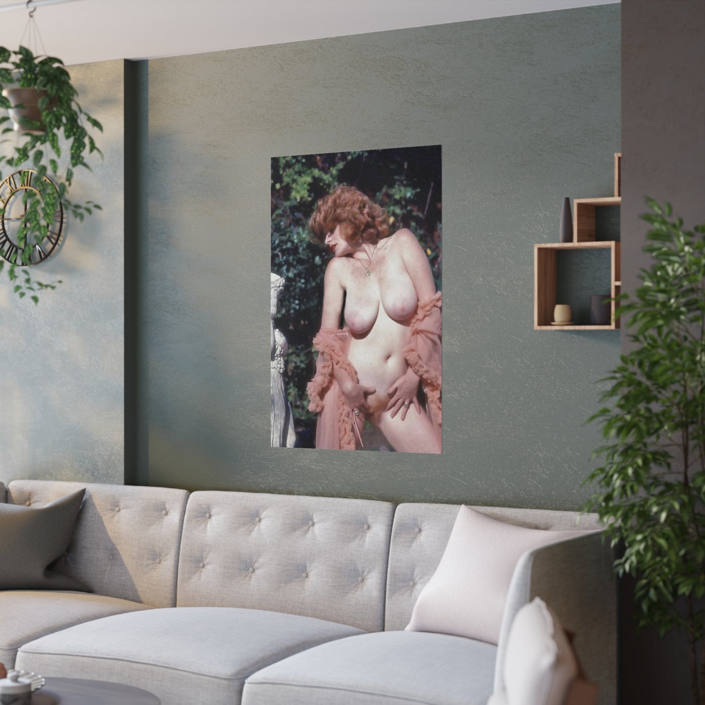 Satin Posters (210gsm) Retro Pornstar Lisa De Leeuw Nude