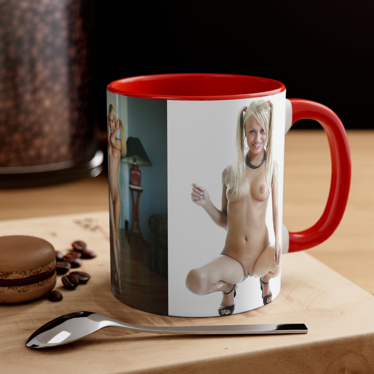 Accent Coffee Mug, 11oz Nude Pigtails