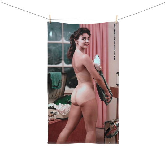 Hand Towel Playboy Playmate January 1958 Elizabeth Ann Roberts
