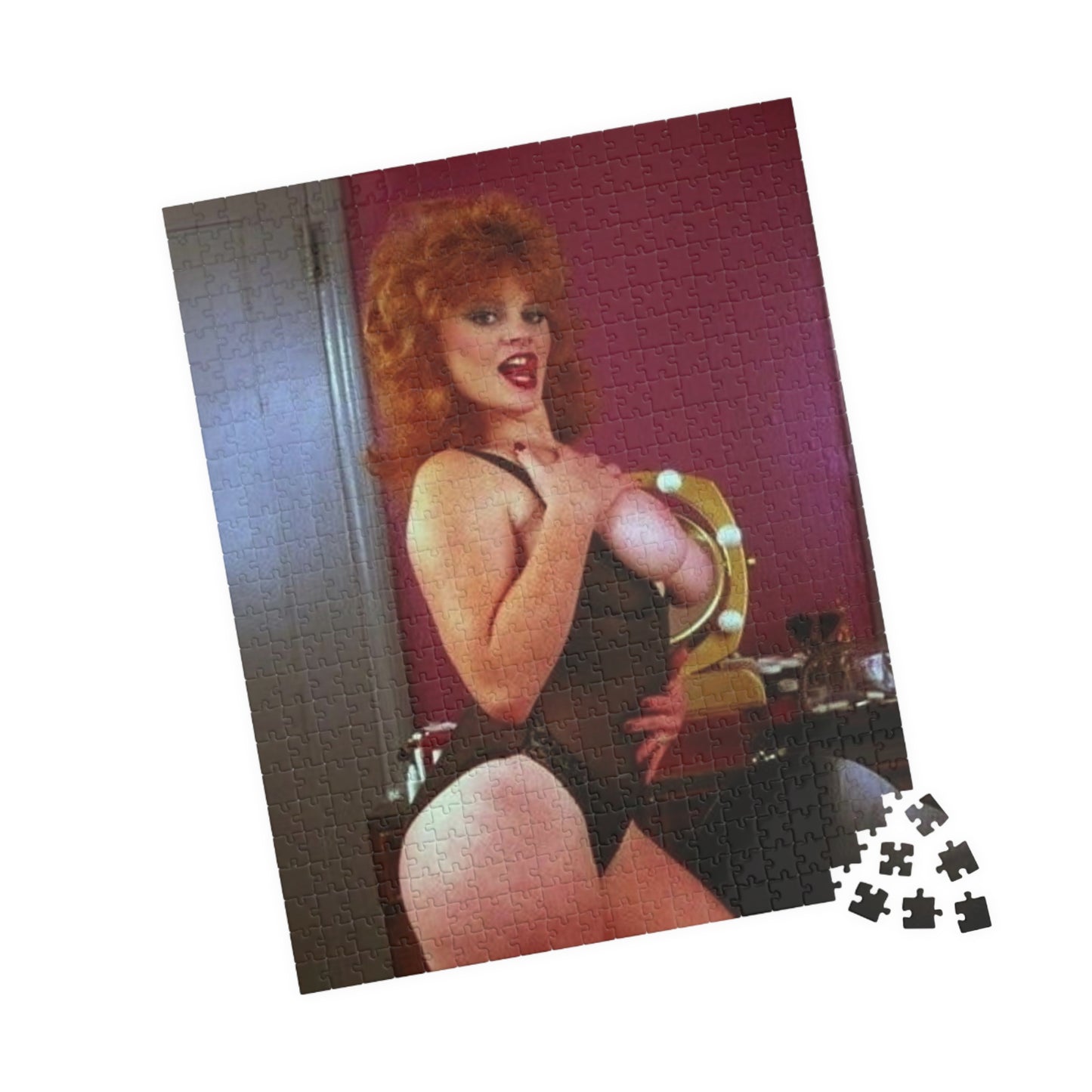 Puzzle (110, 252, 520, 1014-piece) Retro Pornstar Lisa De Leeuw Nude