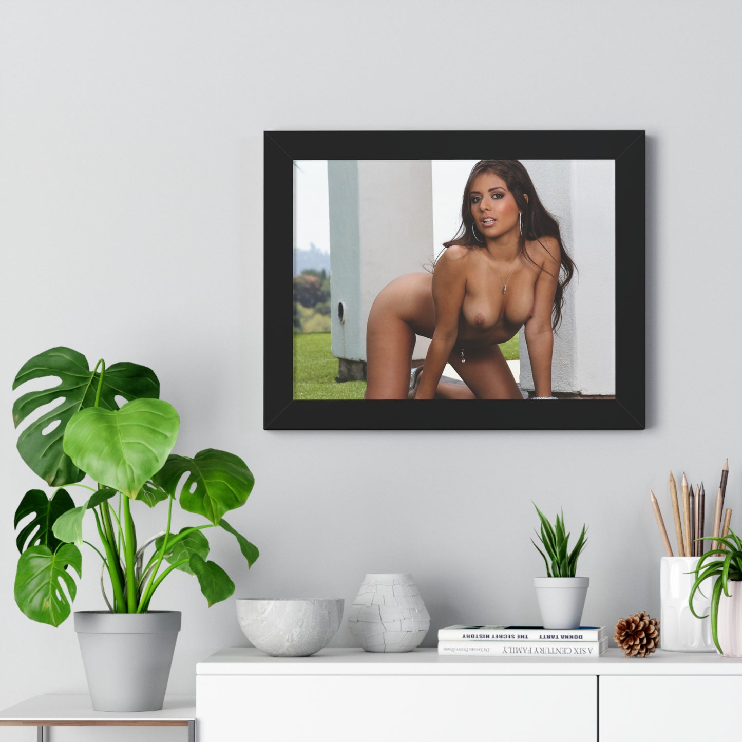 Framed Horizontal Poster Porn Star Jynx Maze Nude