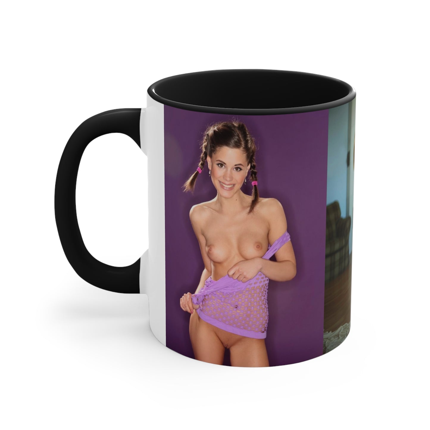 Accent Coffee Mug, 11oz Nude Pigtails