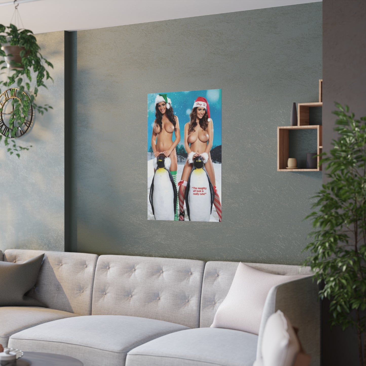 Satin Posters (210gsm) Christmas Pornstars Nude