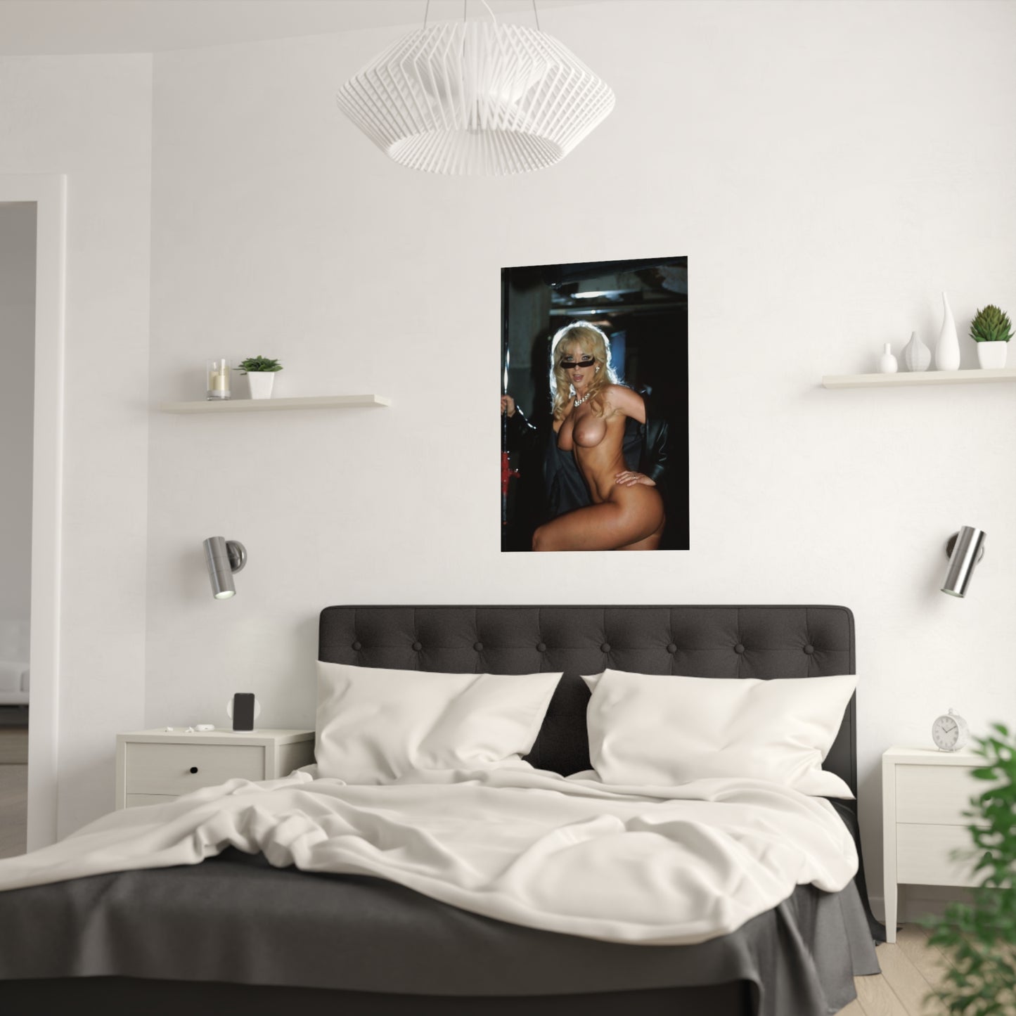 Satin Posters (210gsm) Retro Porn Star Nina Hartley Nude