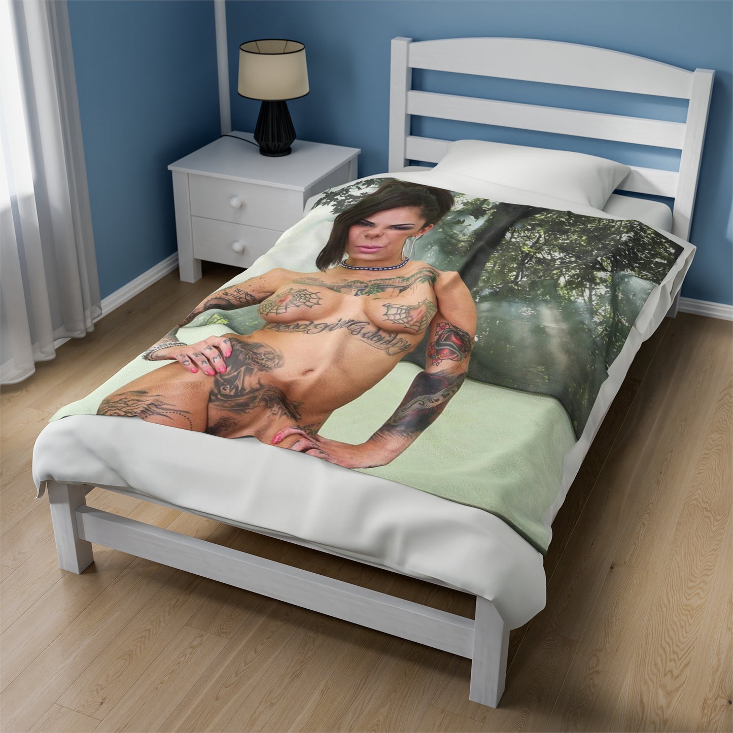 Velveteen Plush Blanket Pornstar Bonnie Rotten Nude