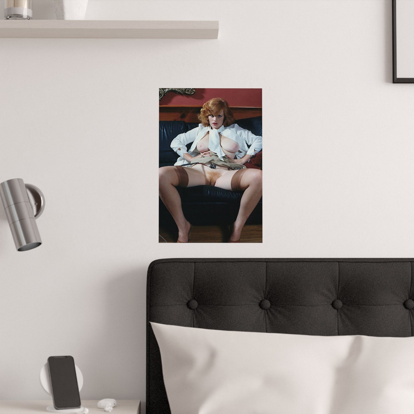 Satin Posters (210gsm) Retro Pornstar Lisa De Leeuw Nude