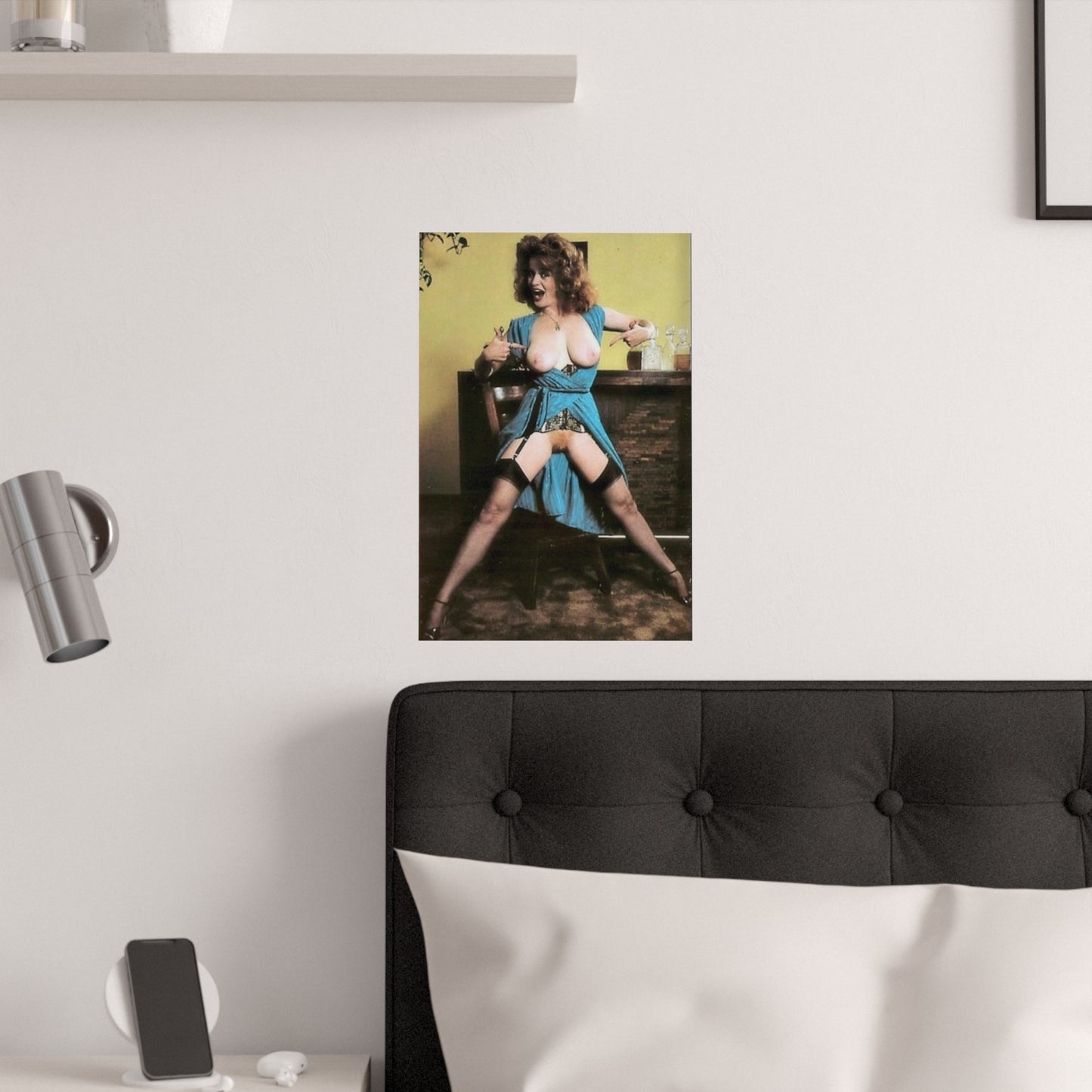 Satin Posters (210gsm) Retro Pornstar Lisa De Leeuw Nude