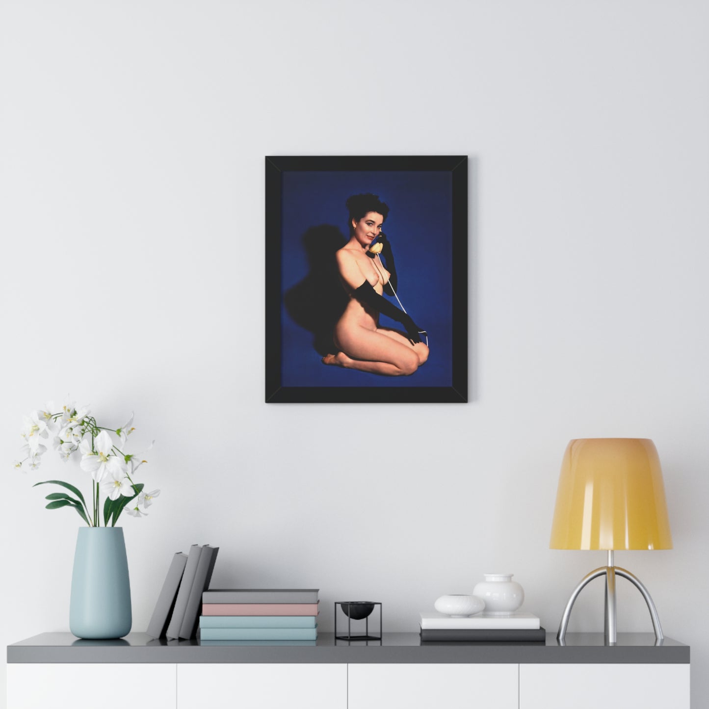 Framed Vertical Poster Playboy Playmate June 1954 Margie Harrison