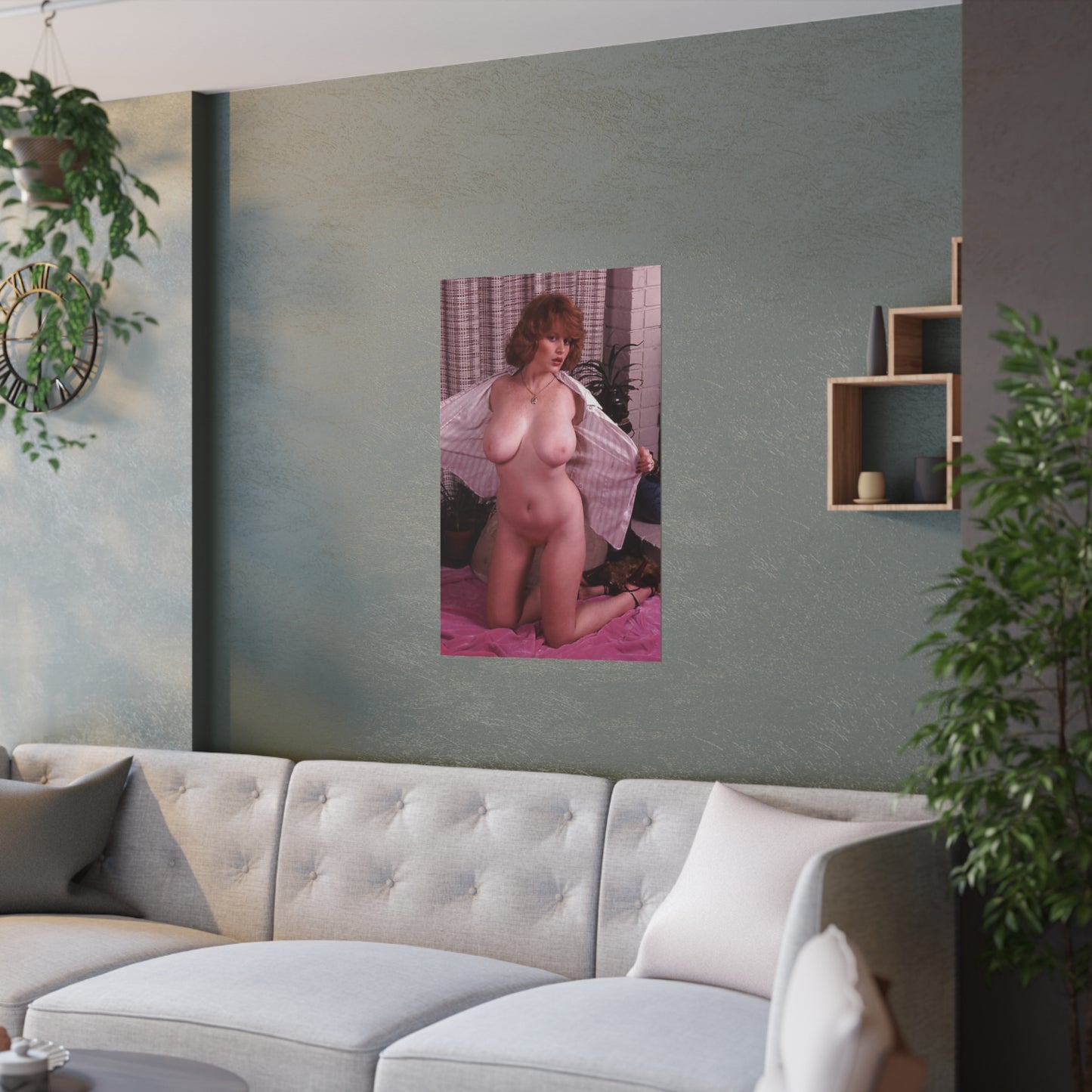 Satin Posters (210gsm) Retro Pornstar Lisa De Leeuw Nude
