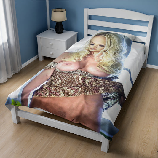 Velveteen Plush Blanket Pornstar Jenna Jameson Nude