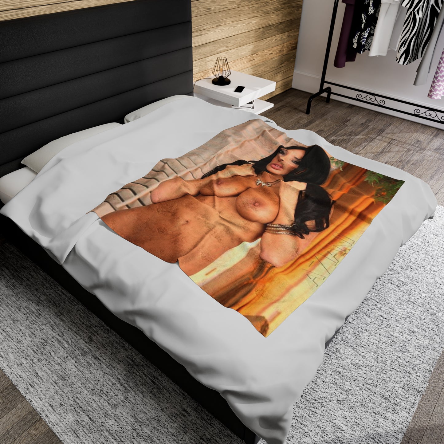 Velveteen Plush Blanket Porn Star Anissa Kate Nude