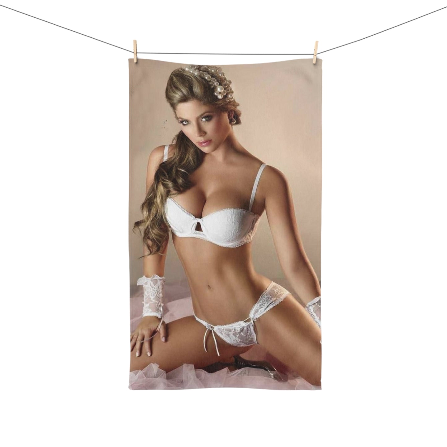 Hand Towel Daniela Tamayo White Lingerie