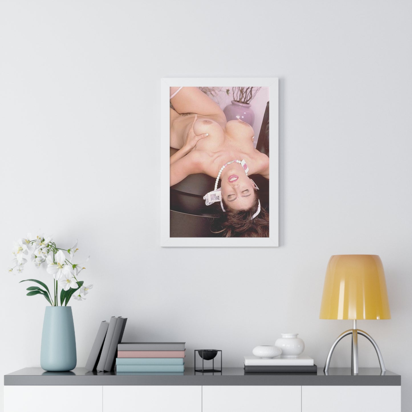 Framed Vertical Poster Porn Star Christy Canyon Nude