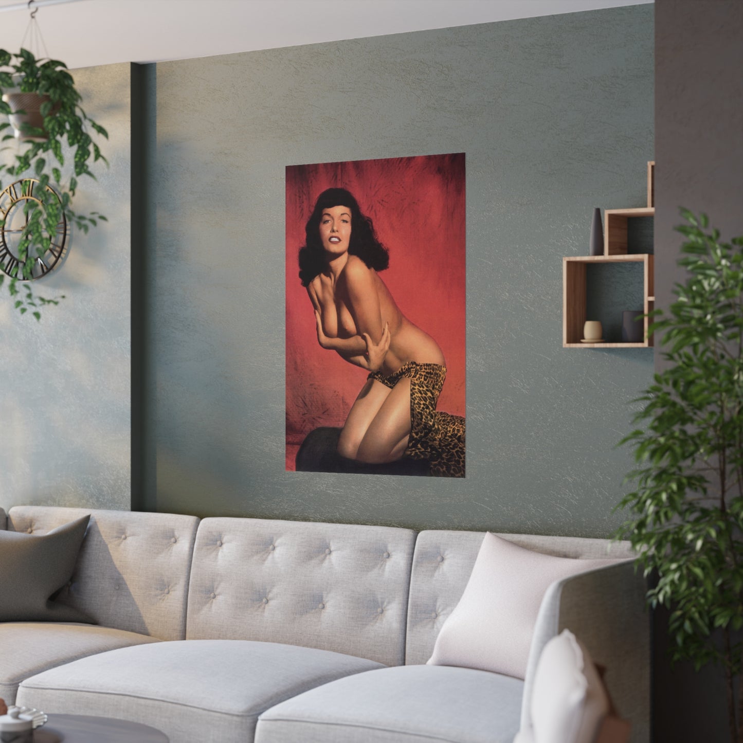 Satin Posters (210gsm) Playmate 1955 Bettie Page Nude