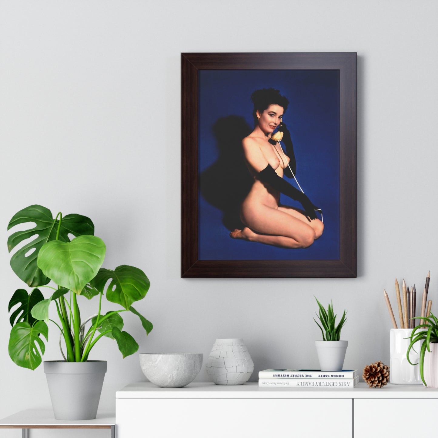 Framed Vertical Poster Playboy Playmate June 1954 Margie Harrison
