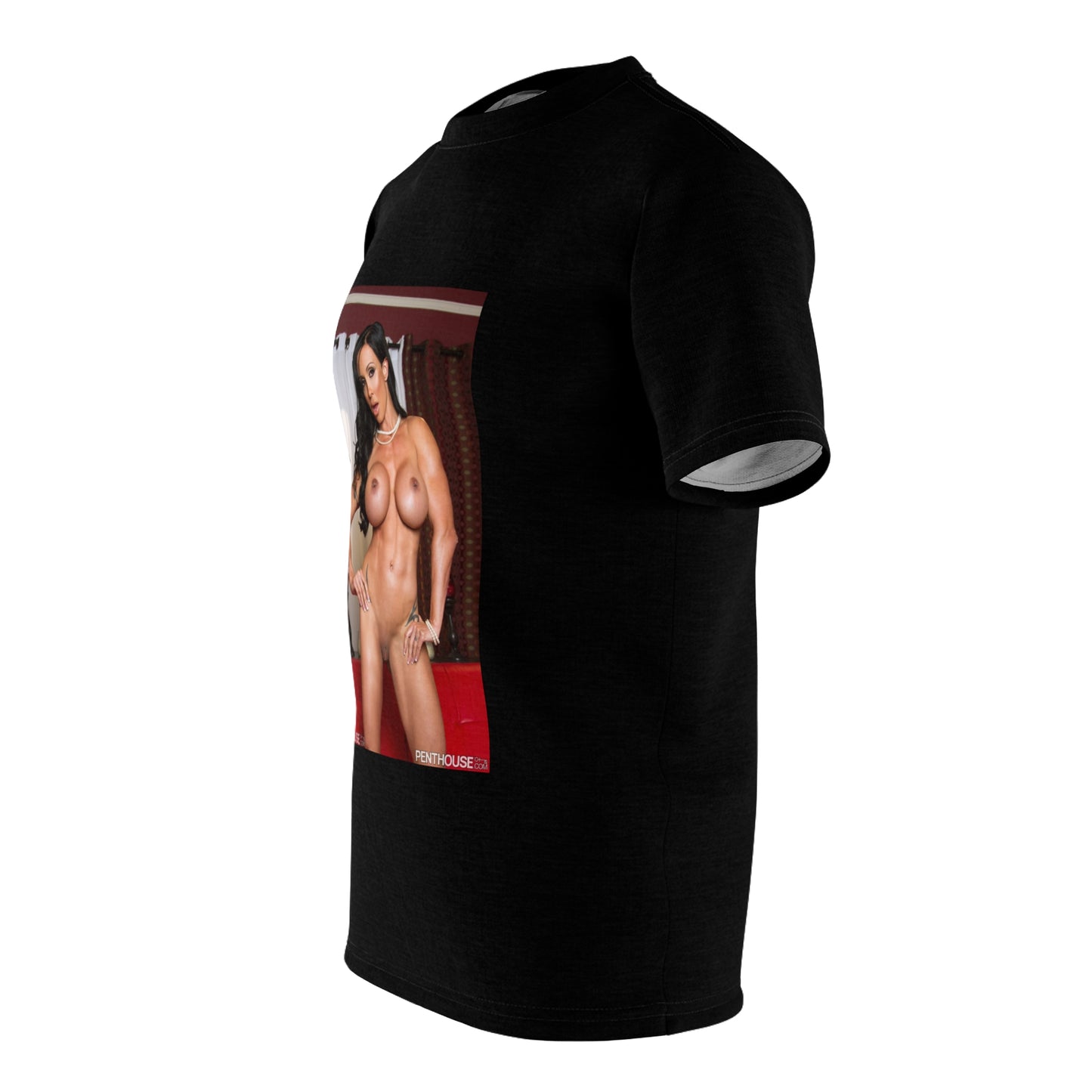Unisex Cut & Sew Tee (AOP) Penthouse Pet February 2011 Jewels Jade