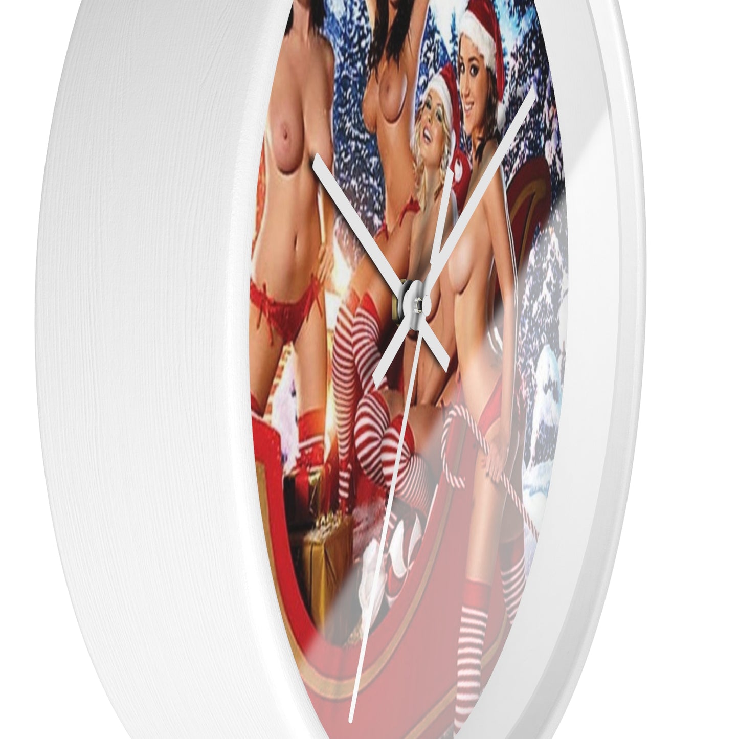 Wall Clock Pornstars Nude Christmas