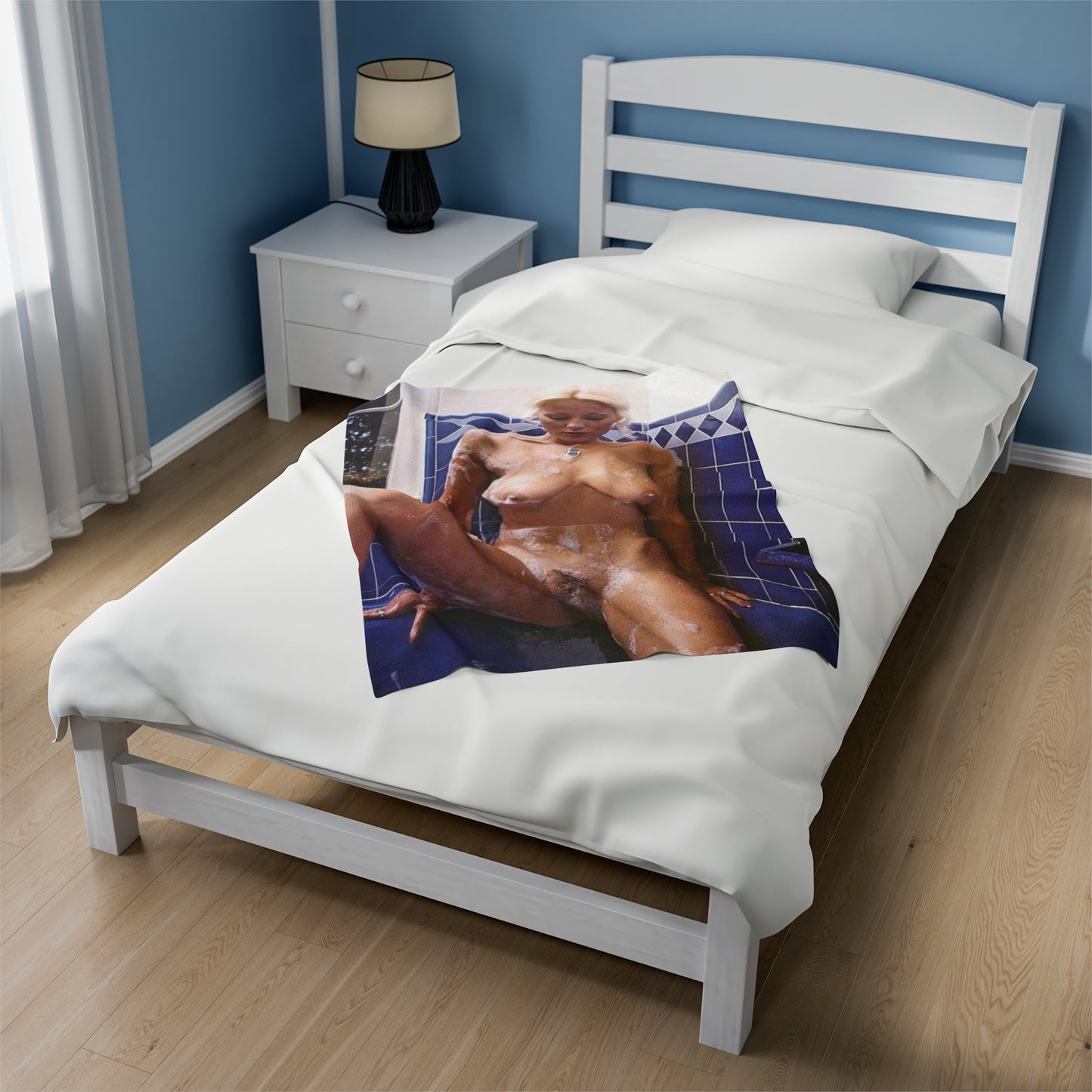 Velveteen Plush Blanket Porn Star Seka Nude