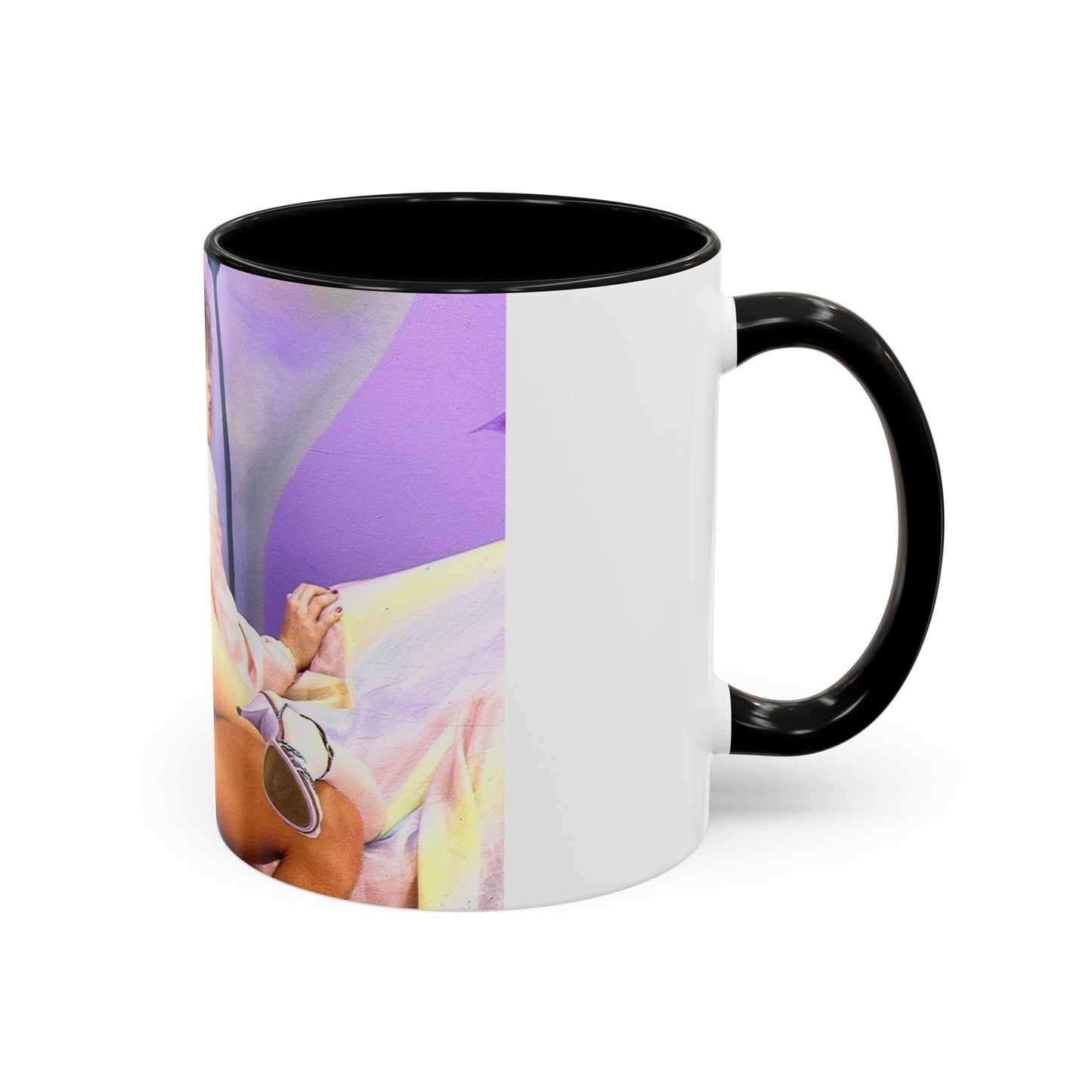 Accent Coffee Mug (11, 15oz) Traci Lords Nude Naked Retro