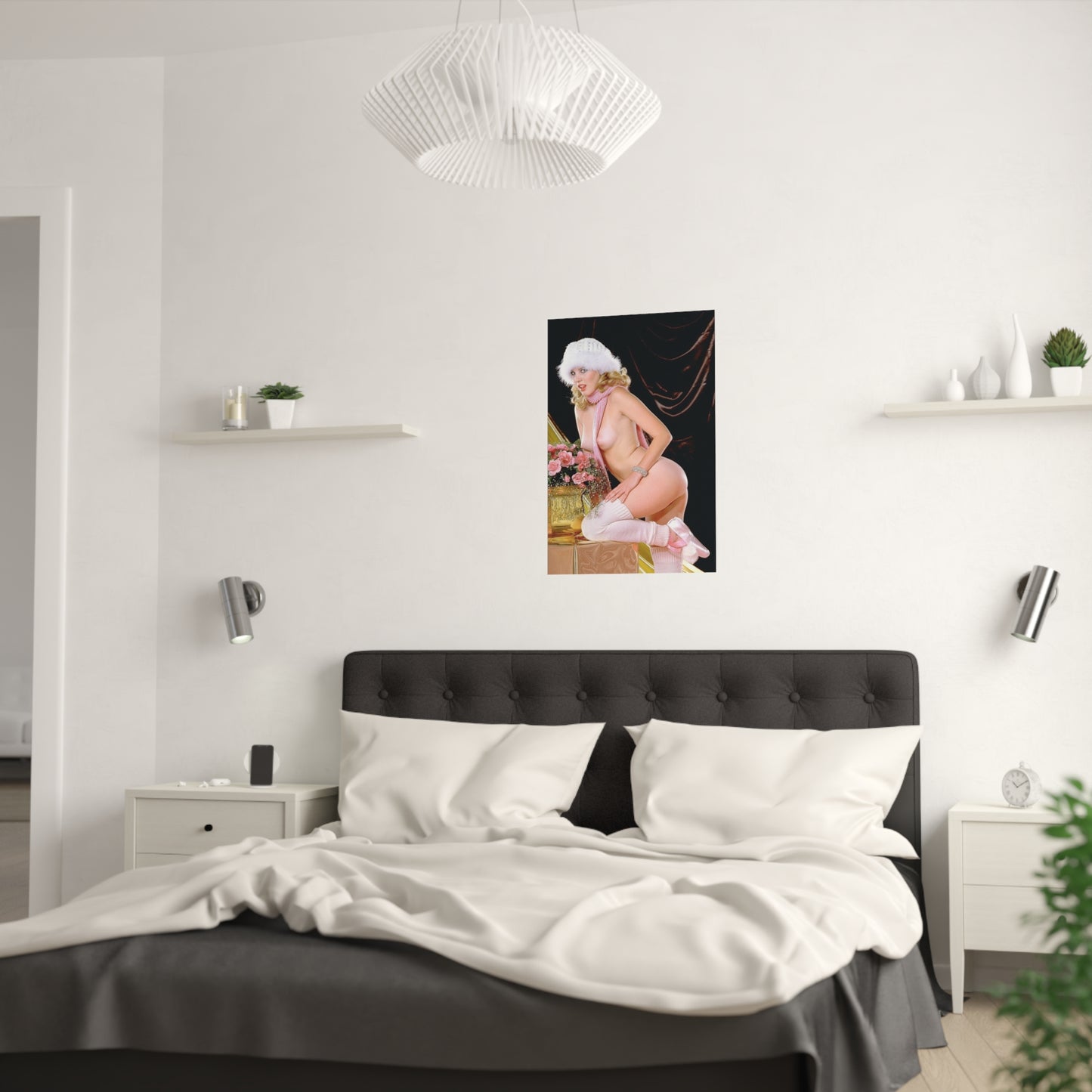 Satin Posters (210gsm) Retro Pornstar Shauna Grant Nude