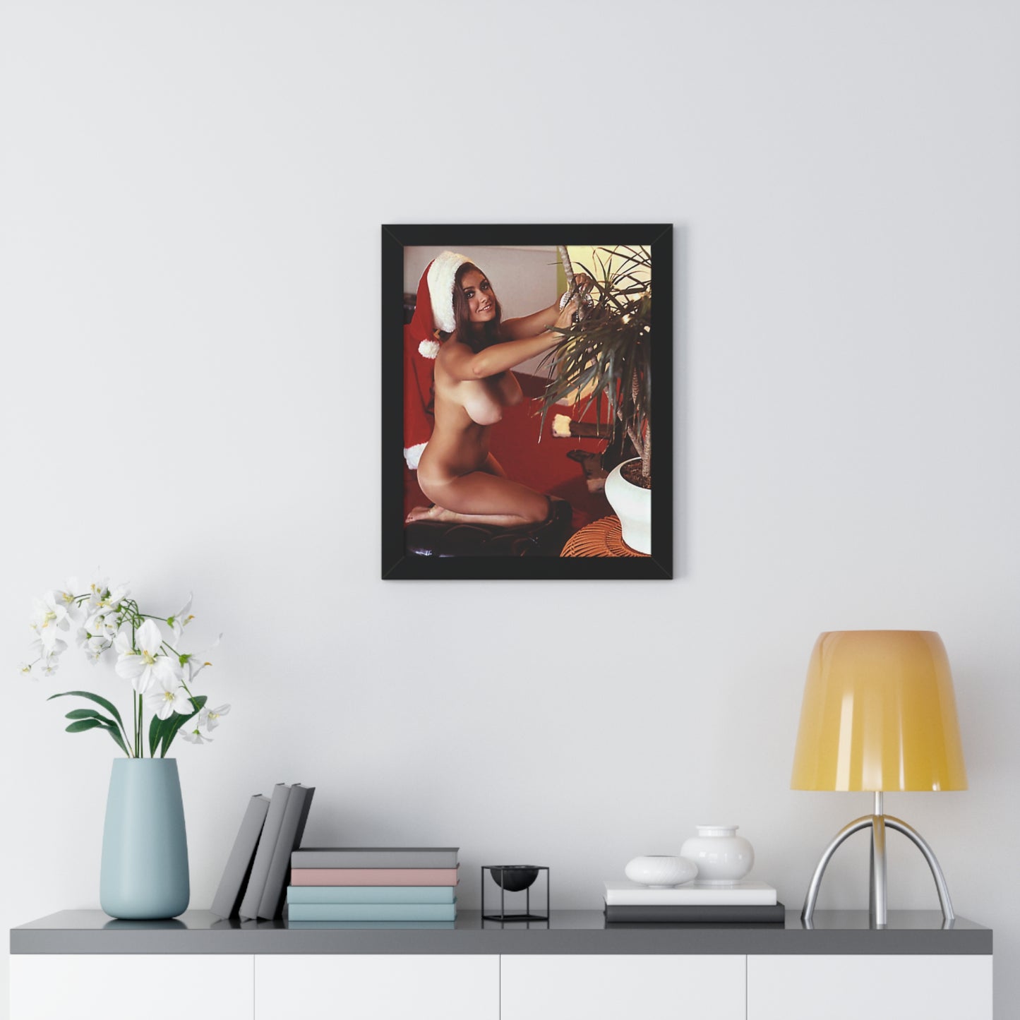 Framed Vertical Poster Playboy Playmate Cynthia Myers Nude