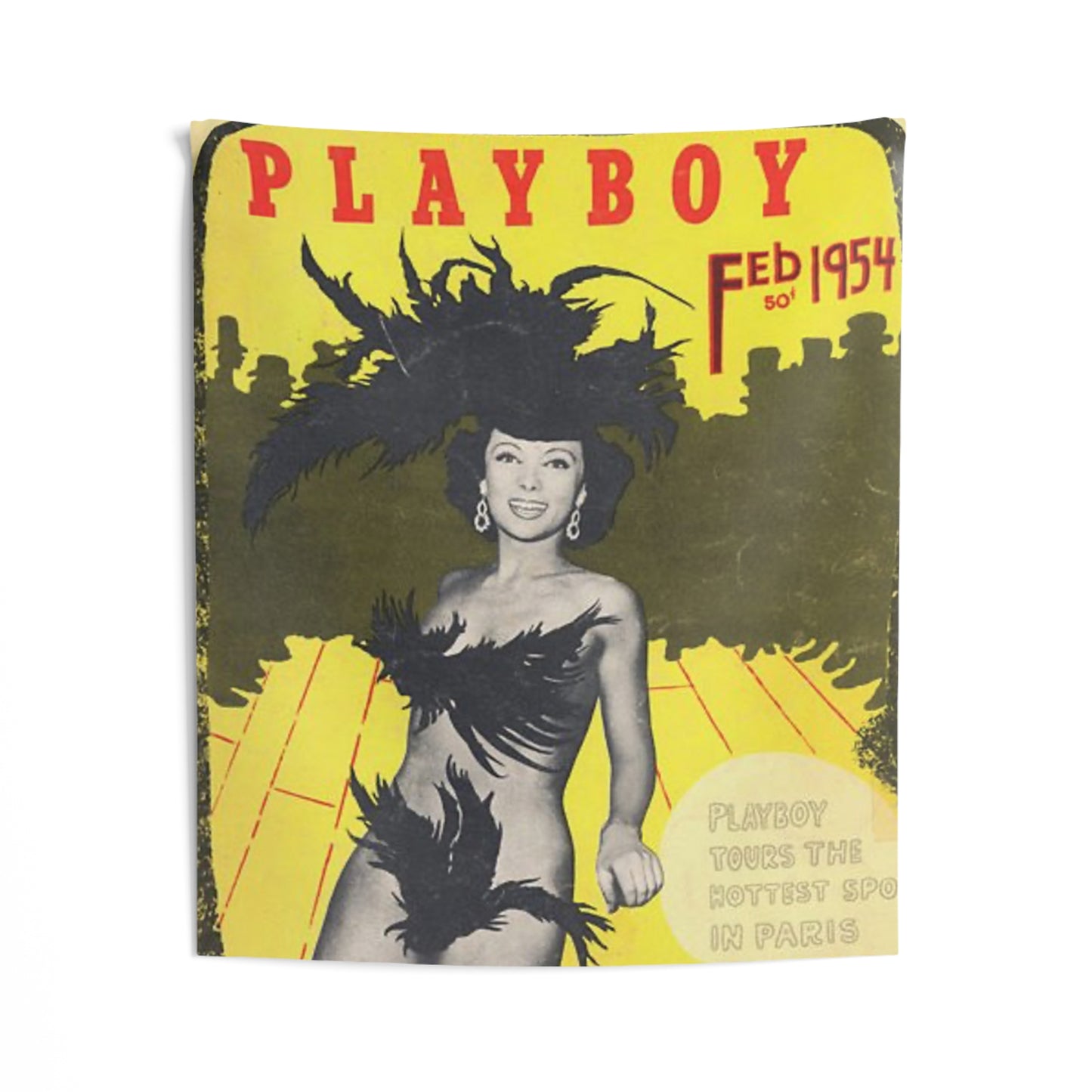 Indoor Wall Tapestries Playboy Cover February 1954