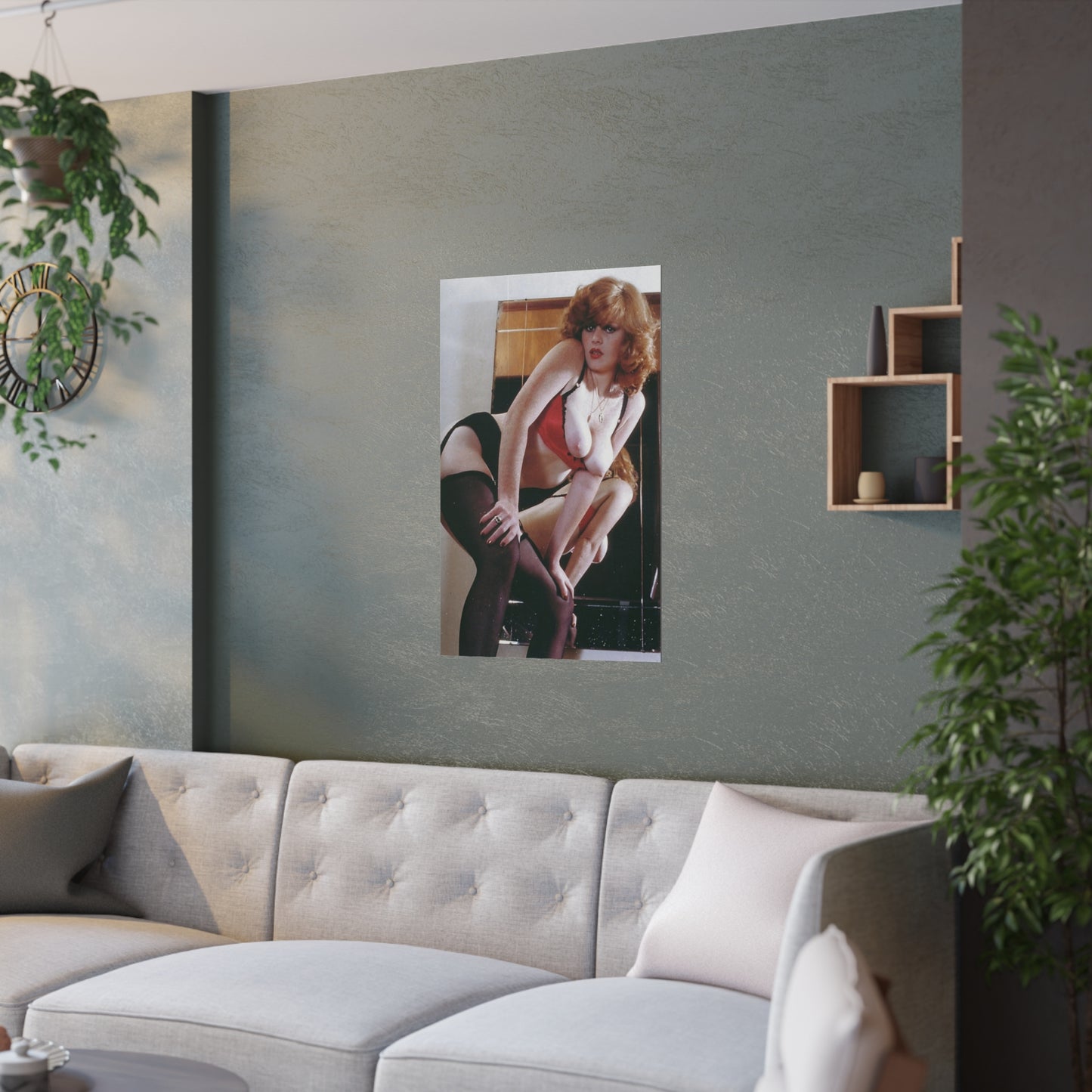 Satin Posters (210gsm) Retro Pornstar Lisa De Leeuw Nude