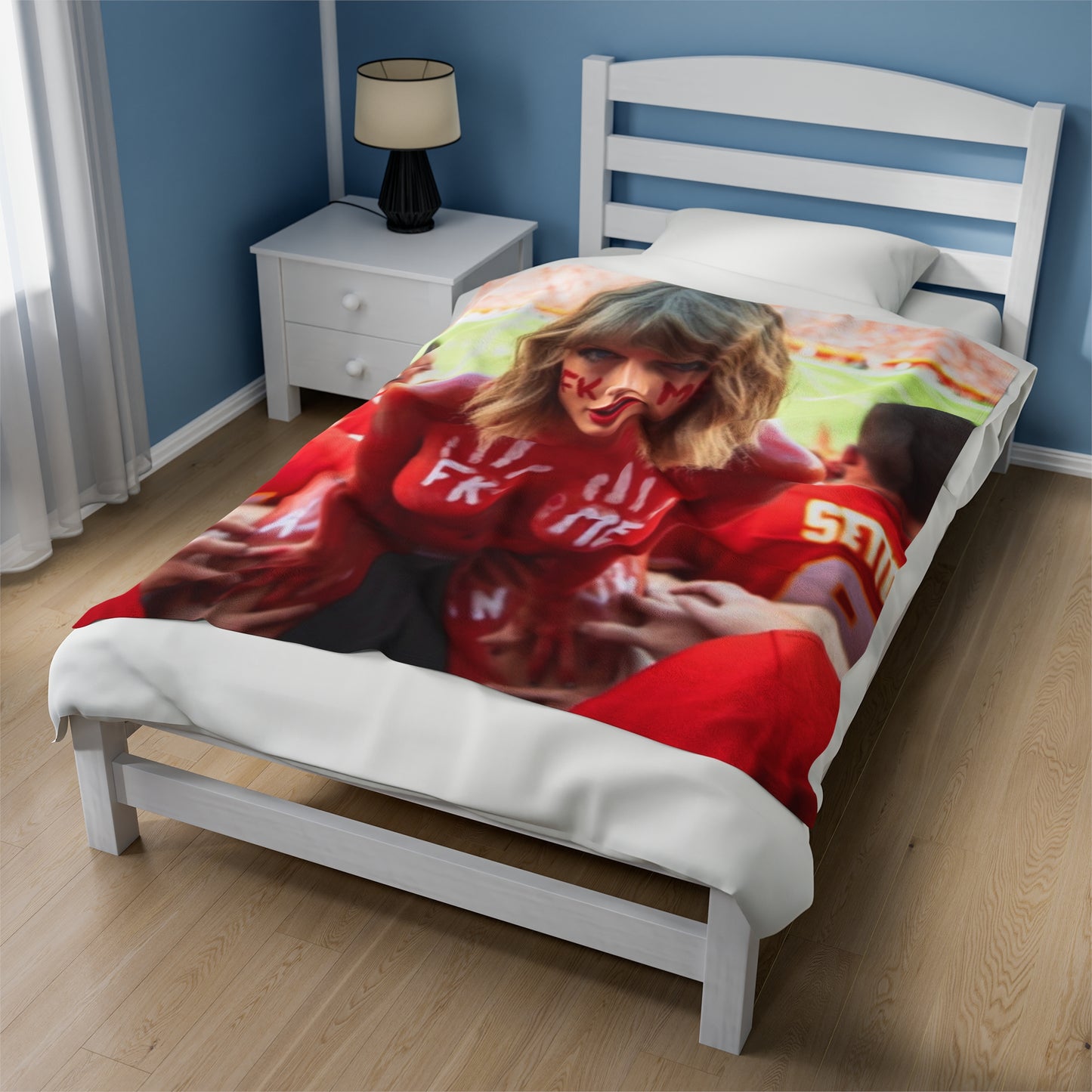 Velveteen Plush Blanket Taylor Swift AI Nudes