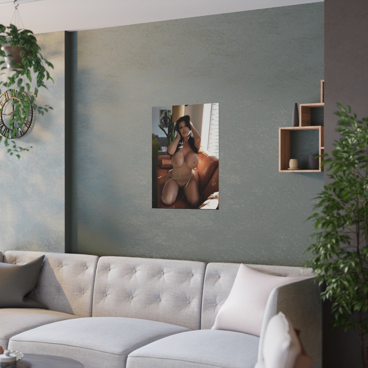 Satin Posters (210gsm) Busty Stephanie Palomares Nude