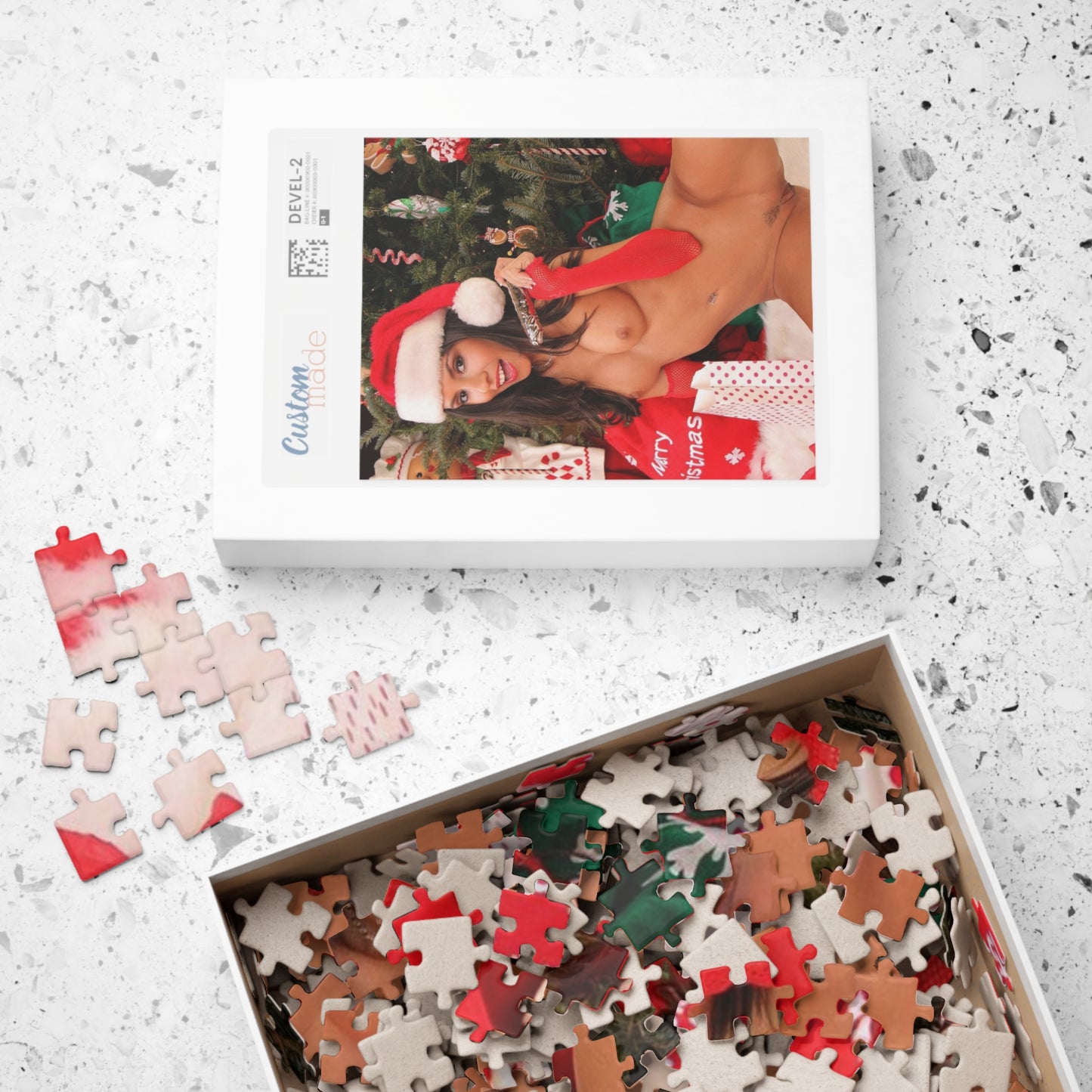 Puzzle (110, 252, 500, 1014-piece) Nude Christmas Girl 2