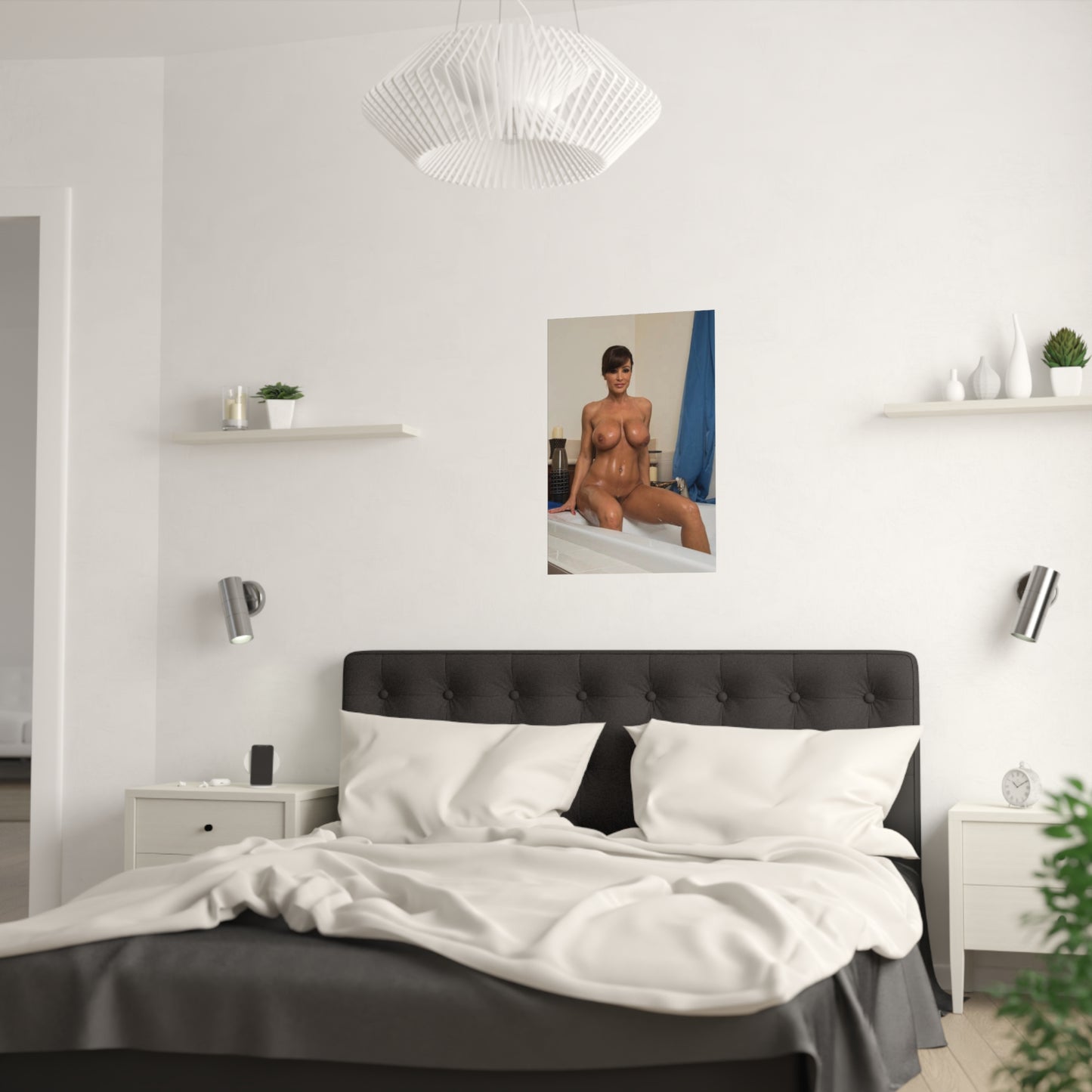 Satin Posters (210gsm) Pornstar Lisa Ann Nude