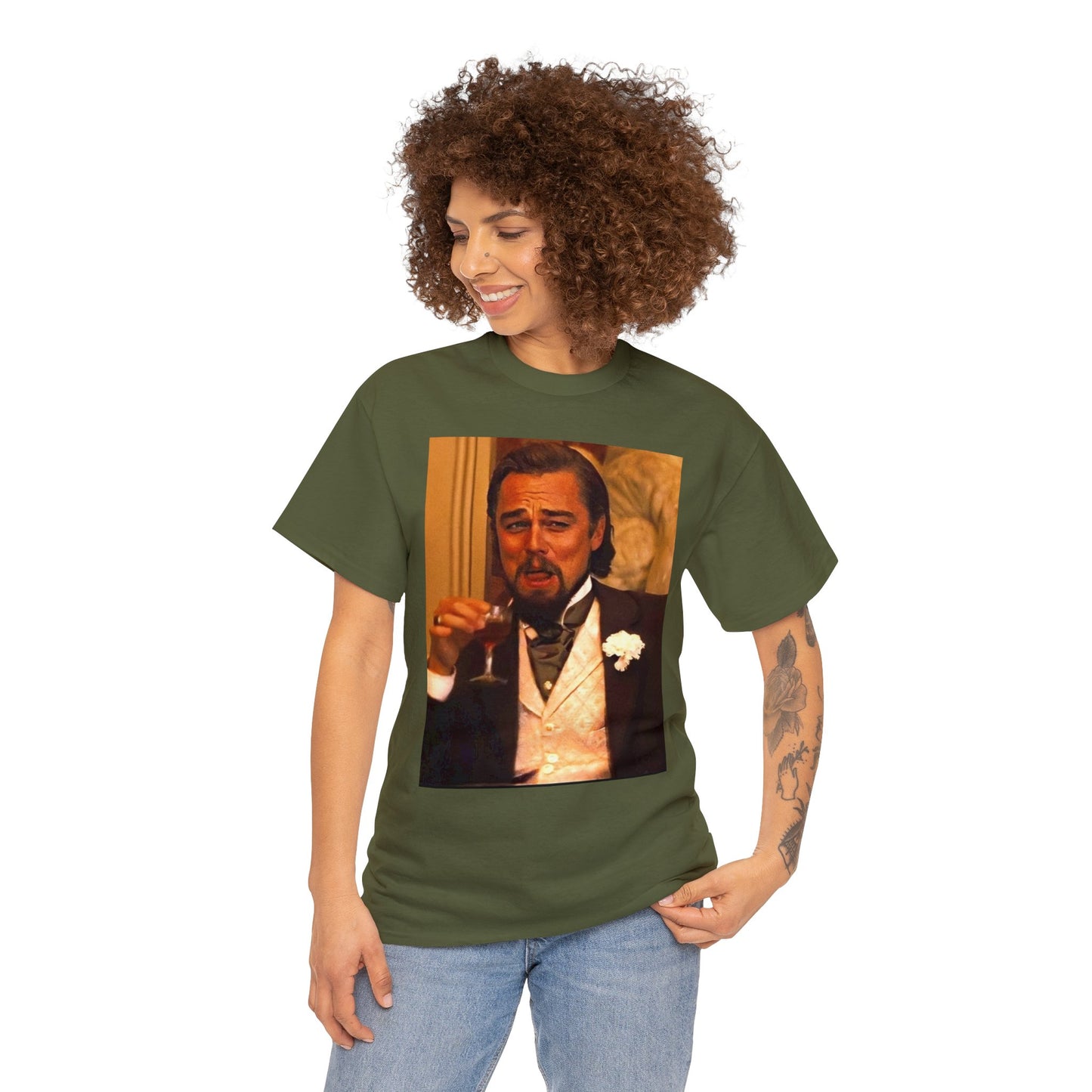 Unisex Heavy Cotton Tee Leonard DiCaprio Django Meme