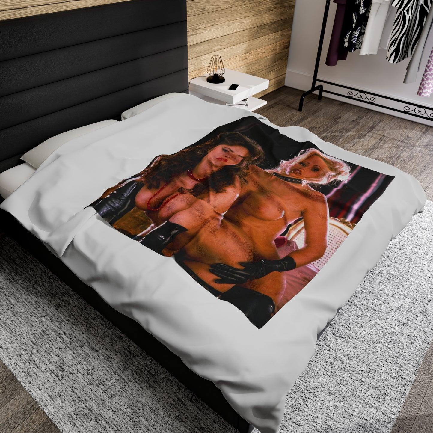 Velveteen Plush Blanket Jenna Jameson & Friend Nude