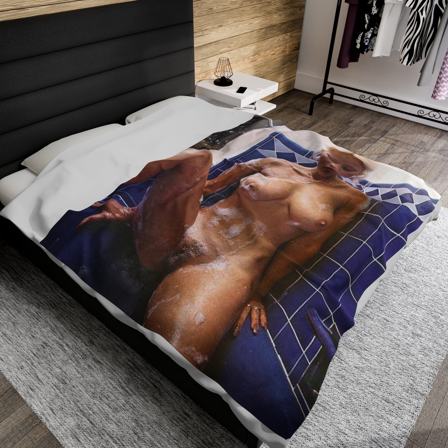 Velveteen Plush Blanket Porn Star Seka Nude
