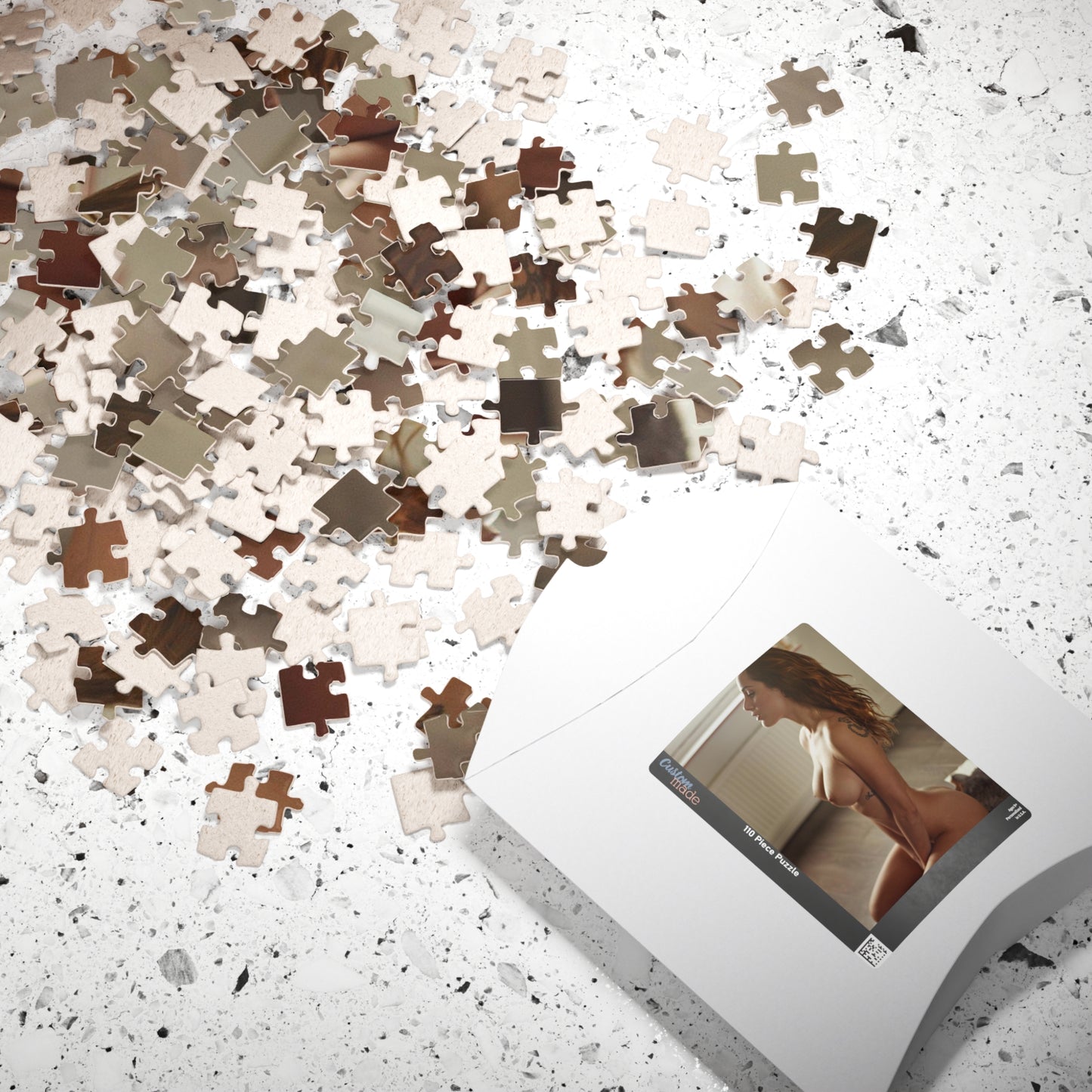Puzzle (110, 252, 500, 1014-piece) Sexy Nude on Knees