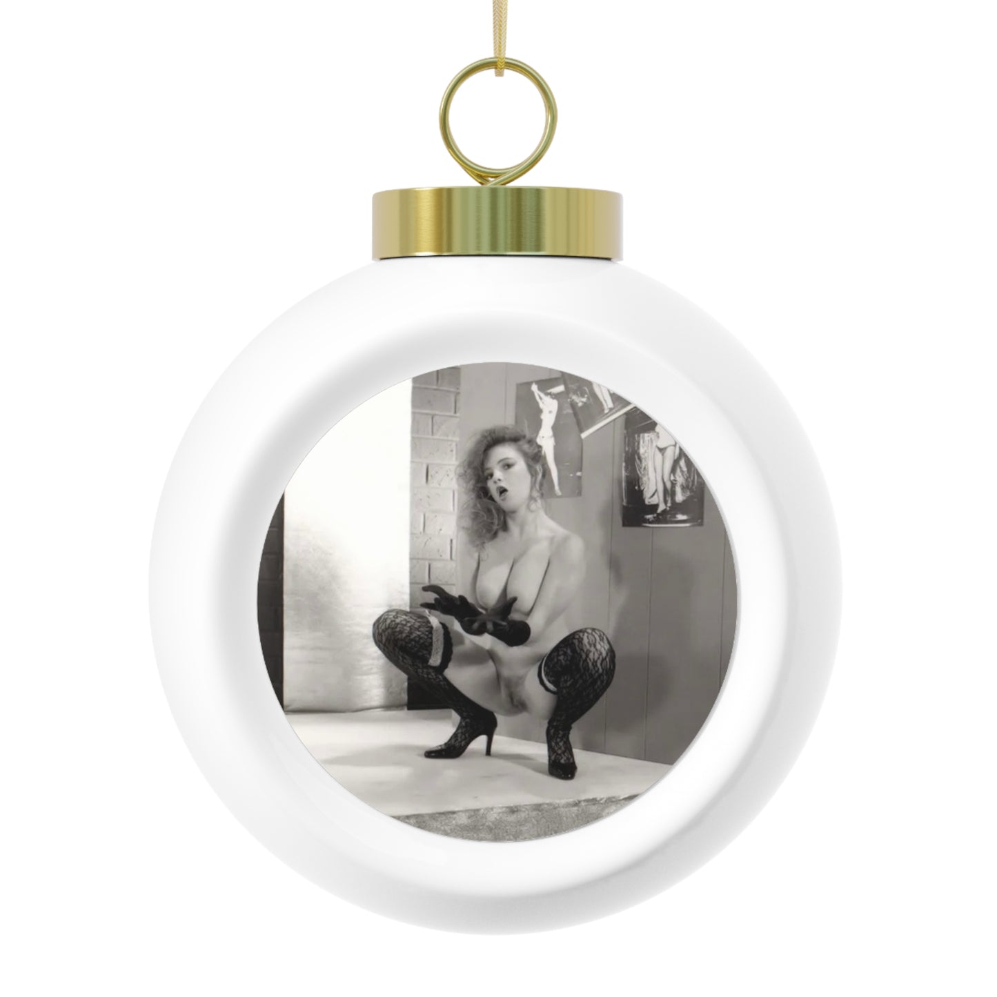 Christmas Ball Ornament Retro Porn Star Traci Lords Nude Naked