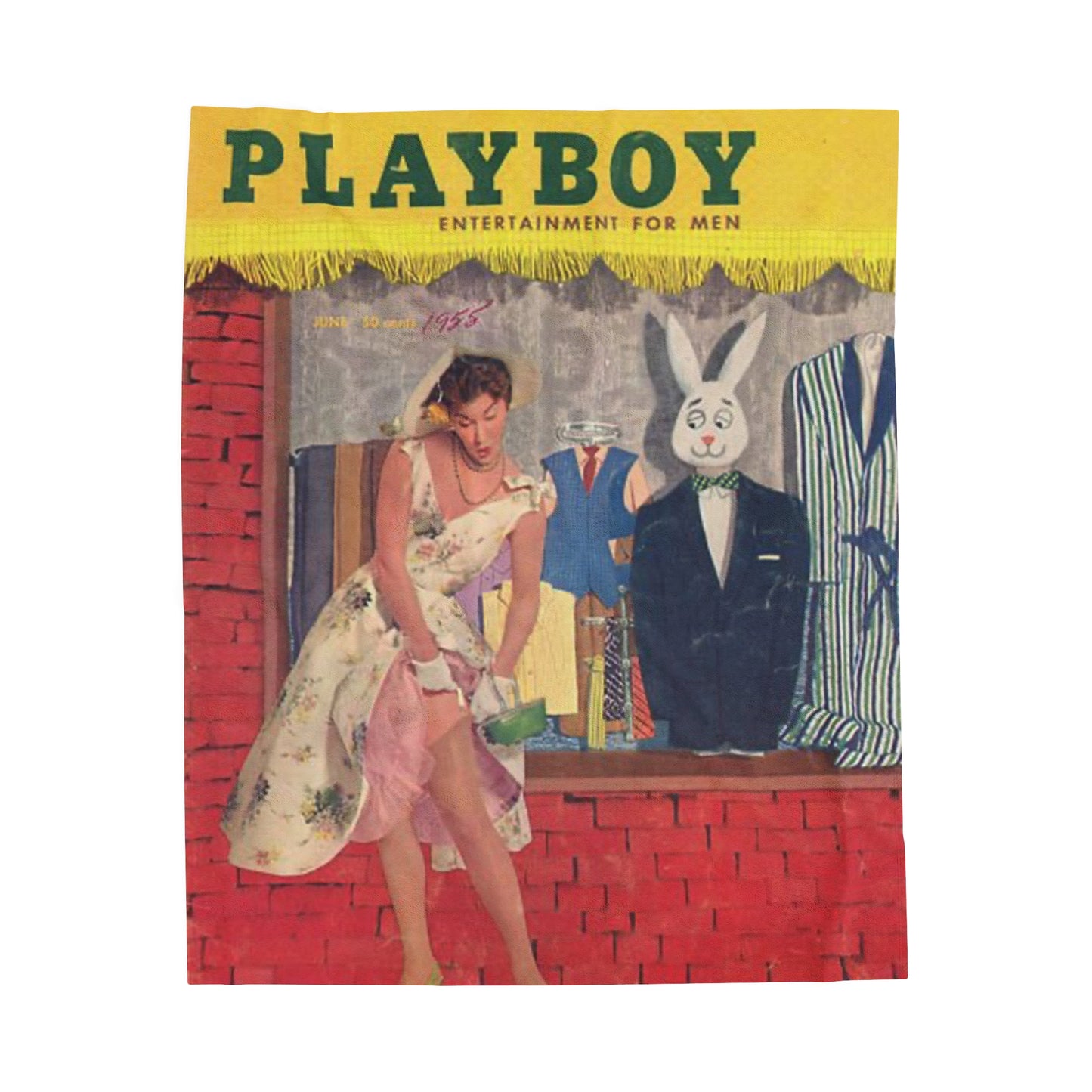 Velveteen Plush Blanket Play Boy Cover June 1957