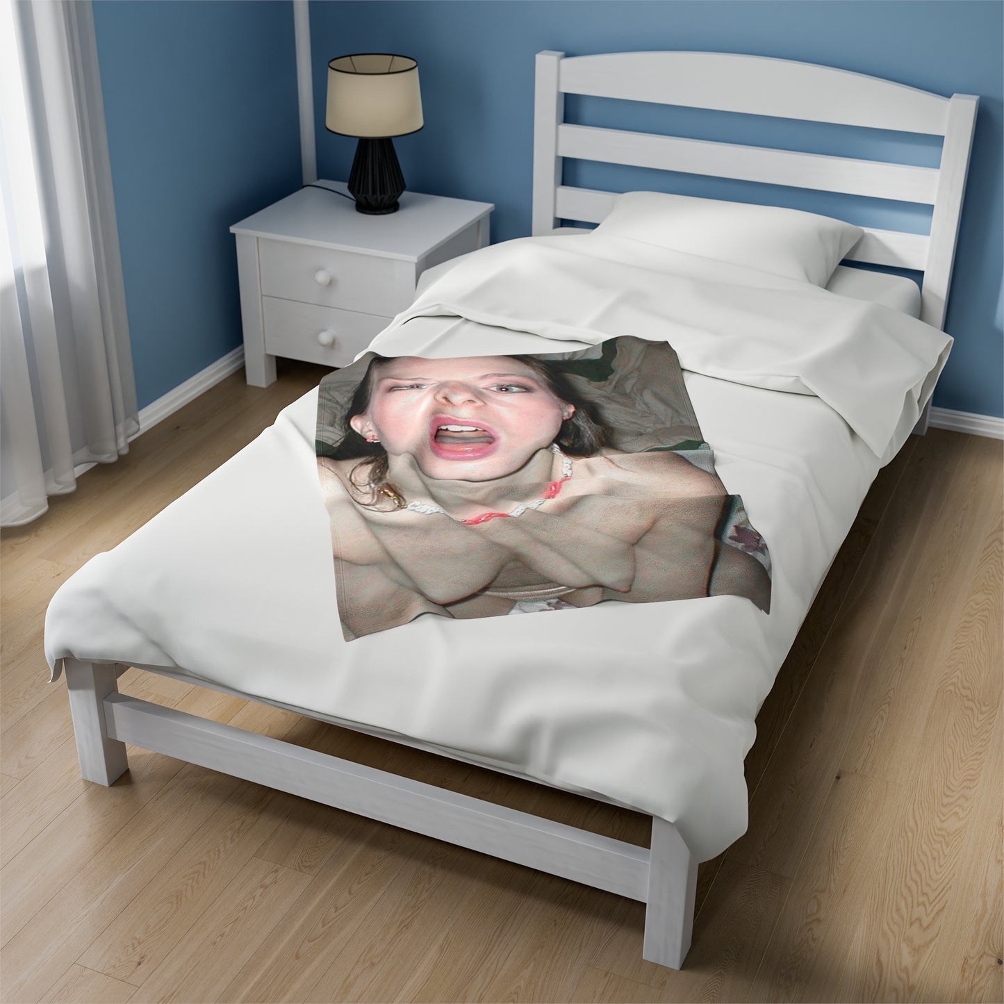 Velveteen Plush Blanket Cumshot Target