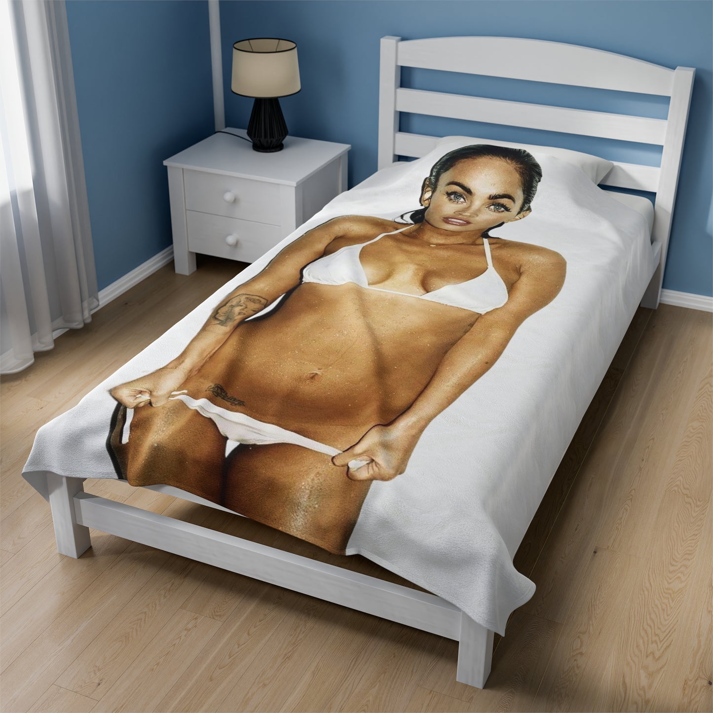 Velveteen Plush Blanket Megan Fox