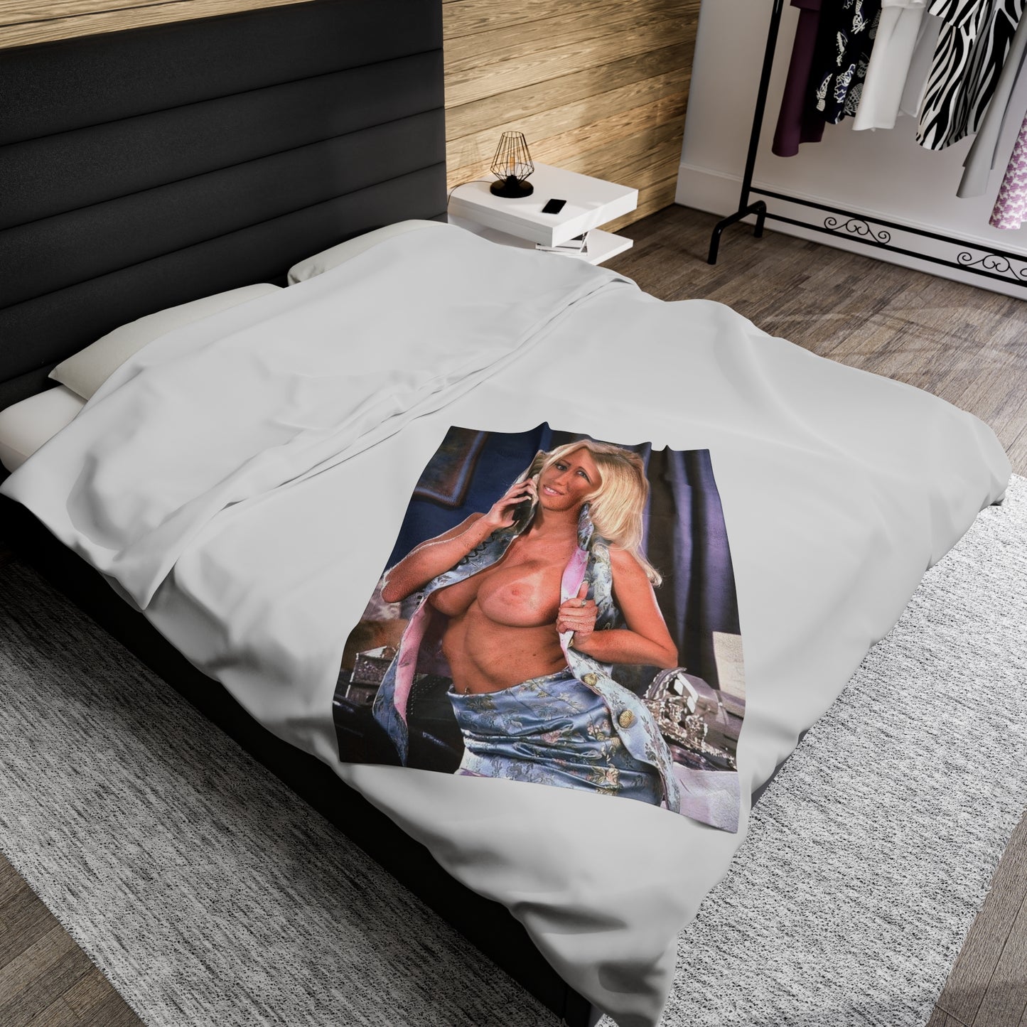 Velveteen Plush Blanket Pornstar Jenna Jameson Nude