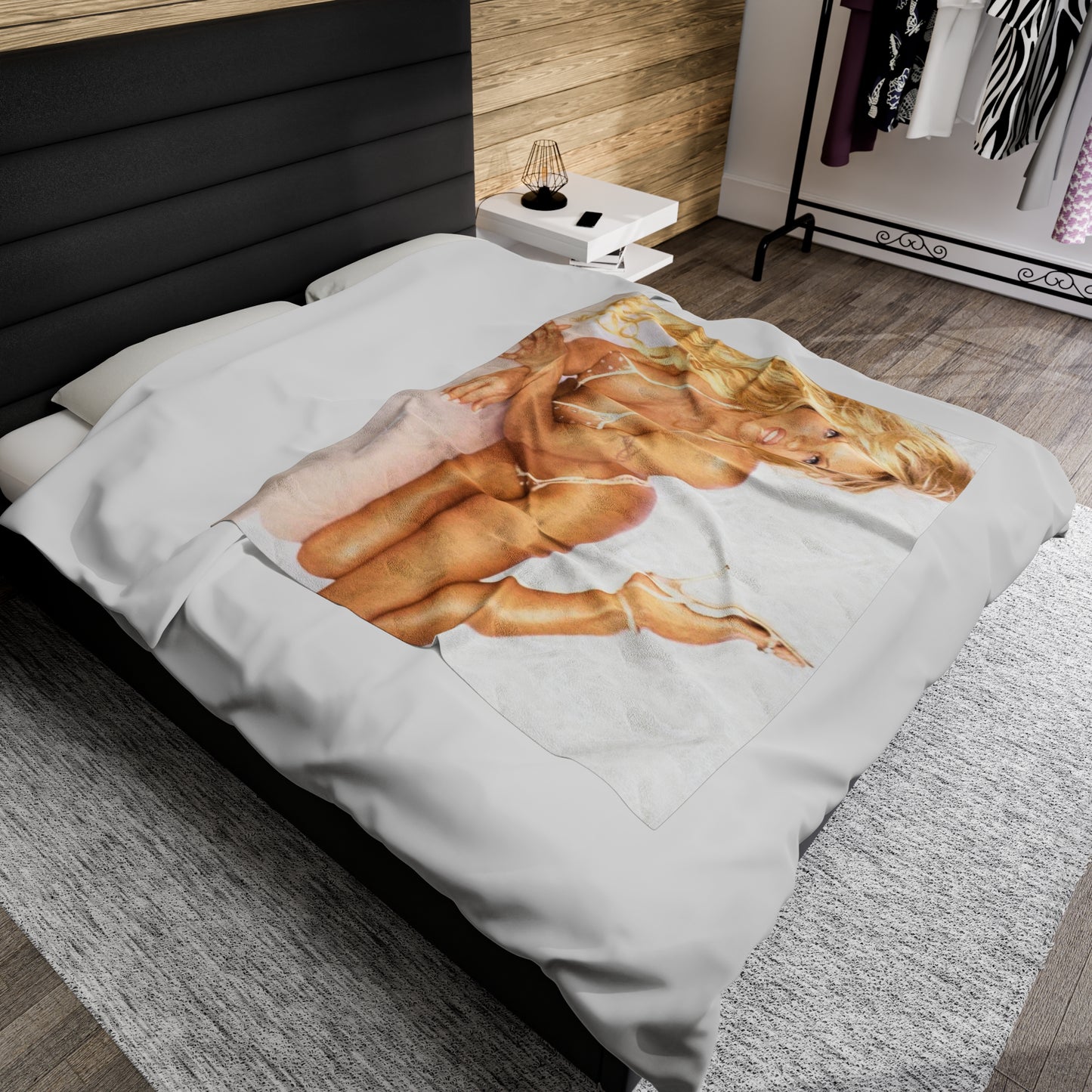 Velveteen Plush Blanket Pamela Anderson