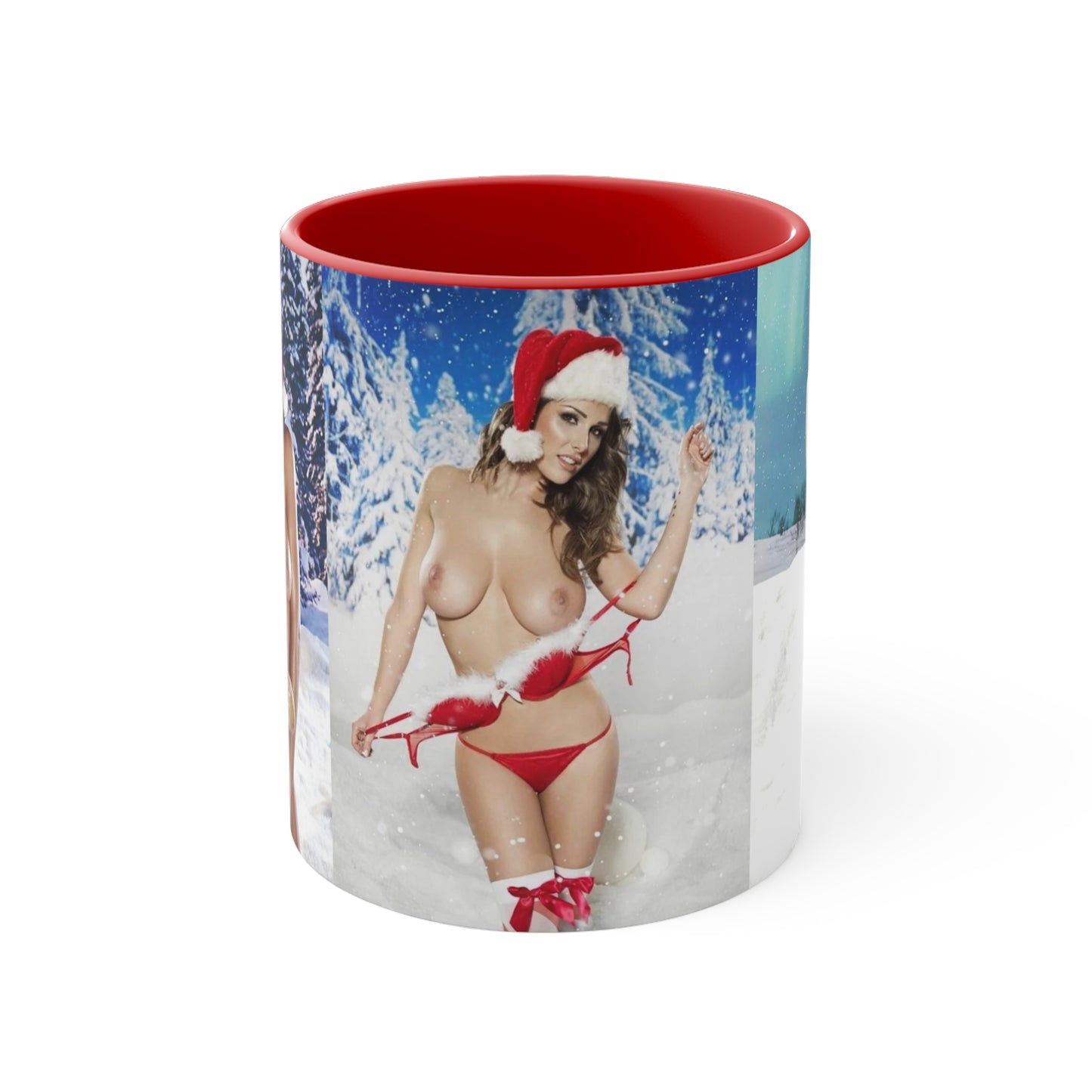 Accent Coffee Mug, 11oz Nude Christmas Pornstars